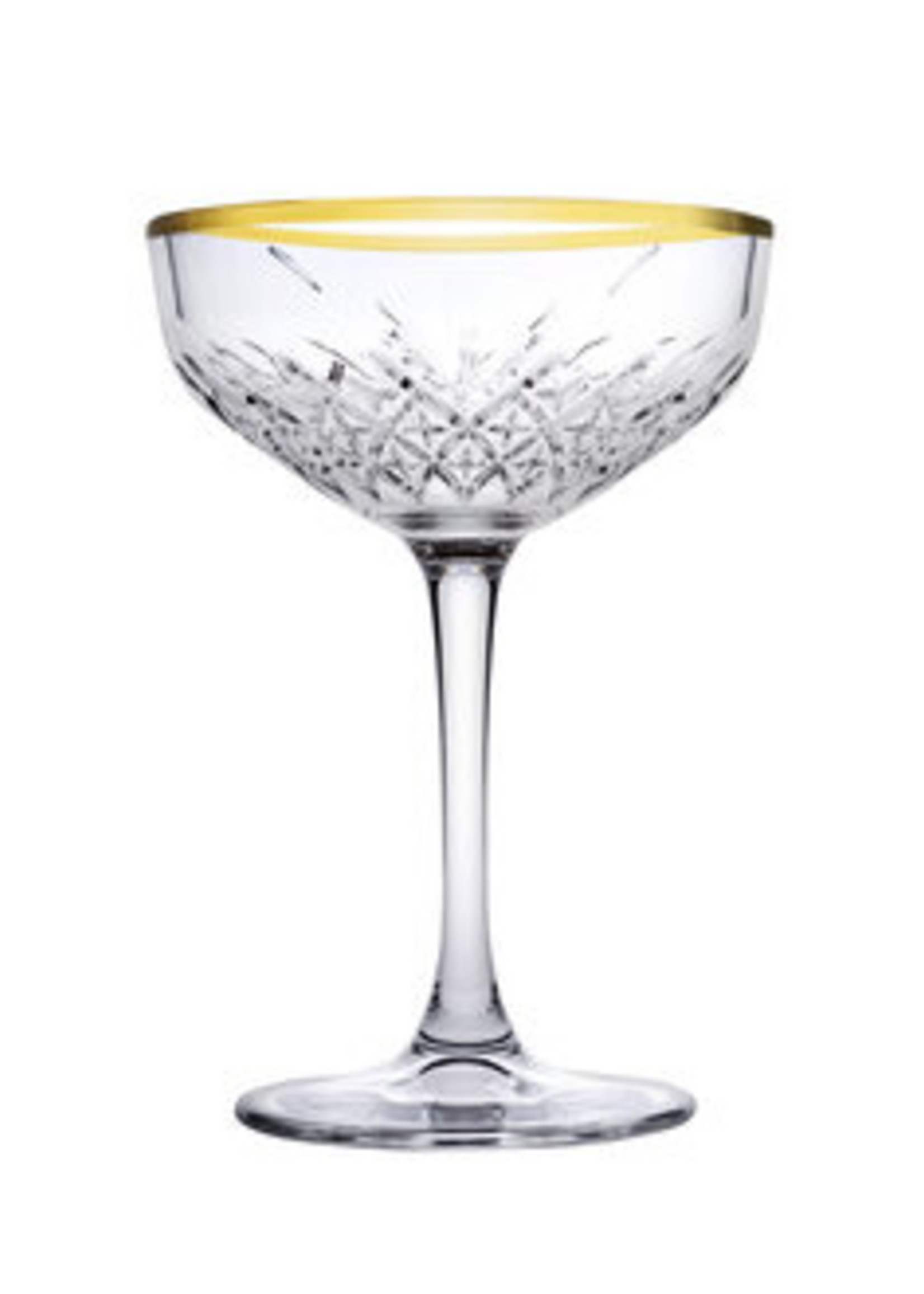 Paşabahçe Timeless Goldentouch Dessert Serving Bowl & Glass Set of 4 PB-440236GO