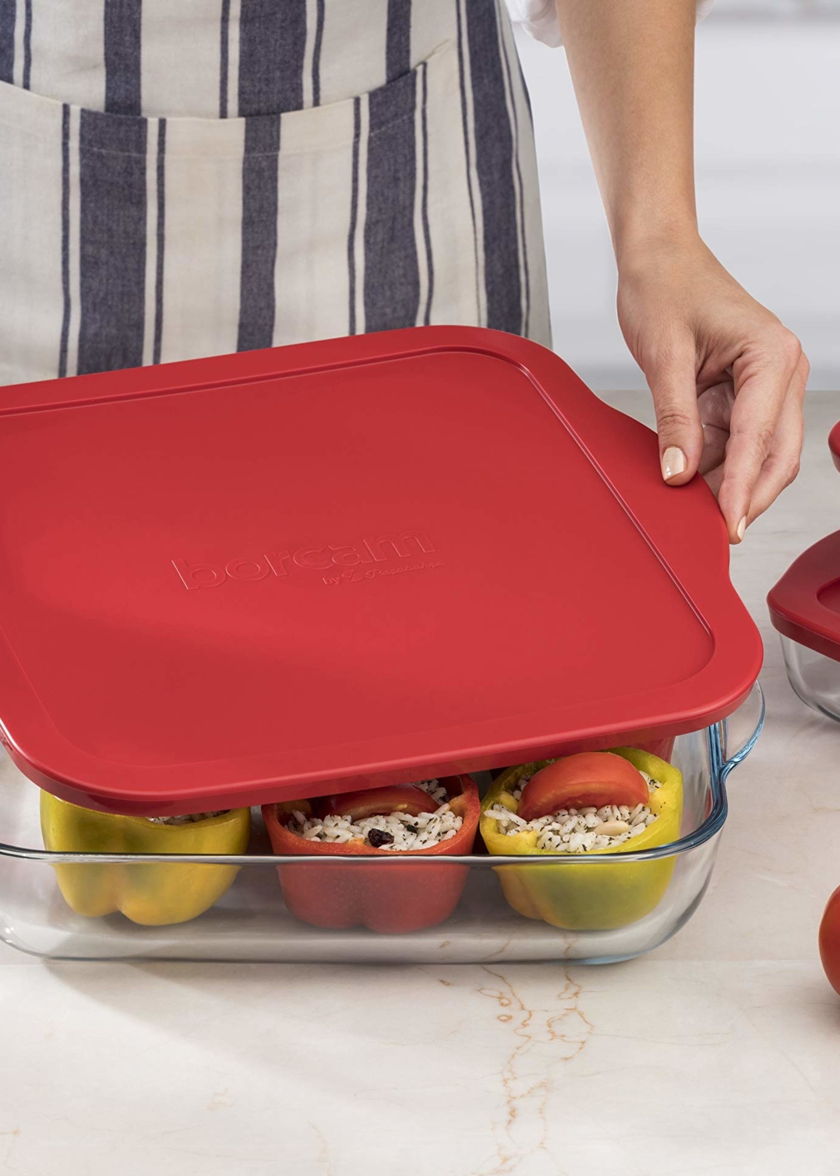 Paşabahçe Square Pyrex with Lid PB-59034