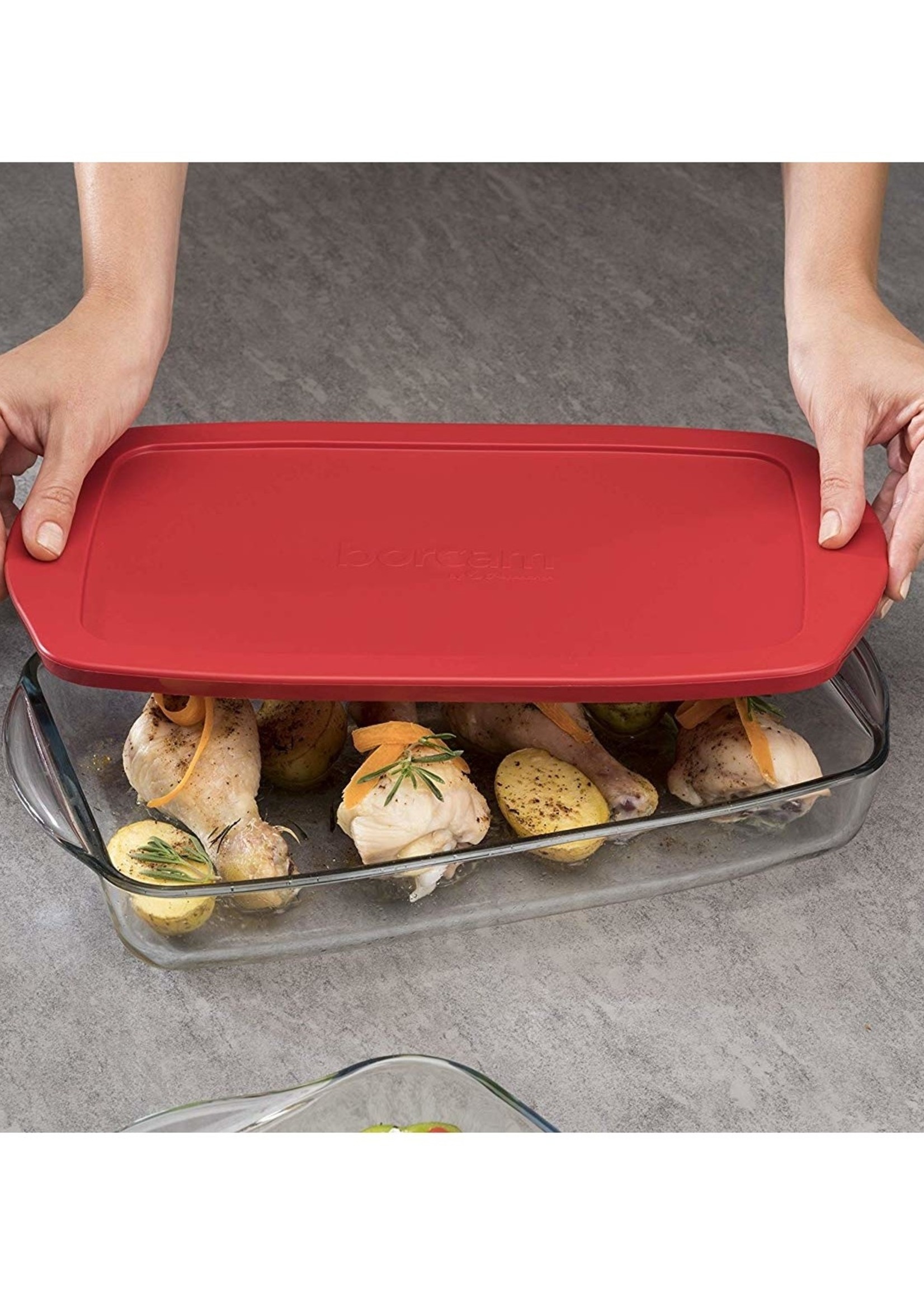 Paşabahçe Borcam Rectangular Oven Tray with Lid PB-59124