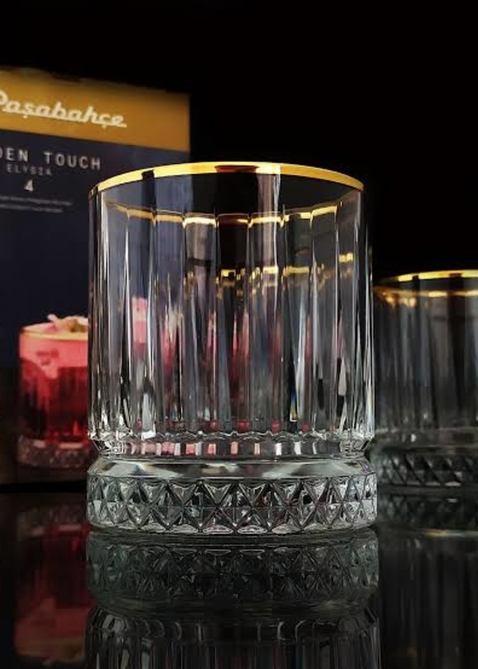 Elysia Trinkglas Gold Water Glass 210cc 4er PB-520014GO