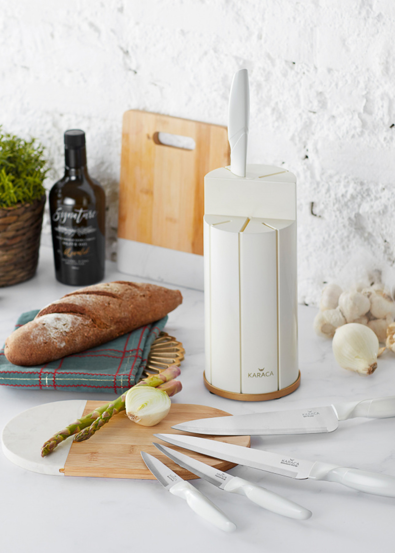 Karaca Retro White 6 Piece Knife Set