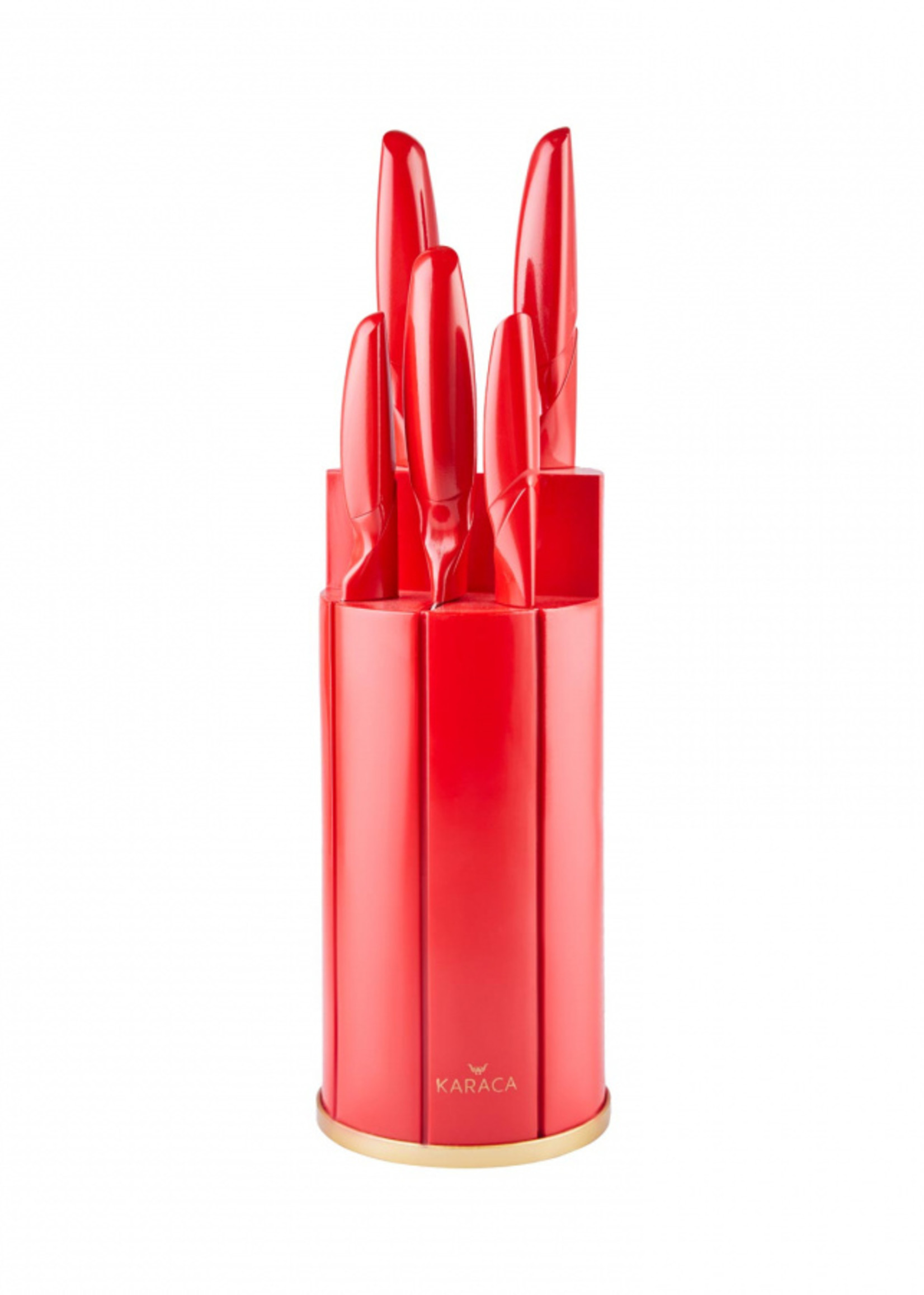 Karaca Retro Red 6 Piece Knife Set