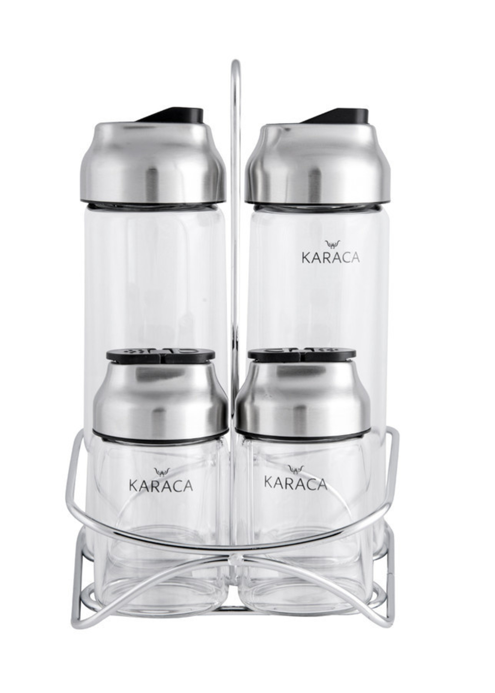 Karaca Dimple Steel 5 Piece Salad Set