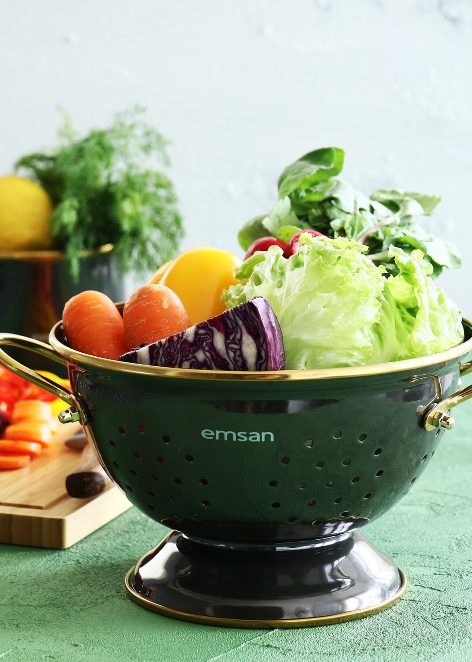 Karaca Troy Strainer Black 22cm