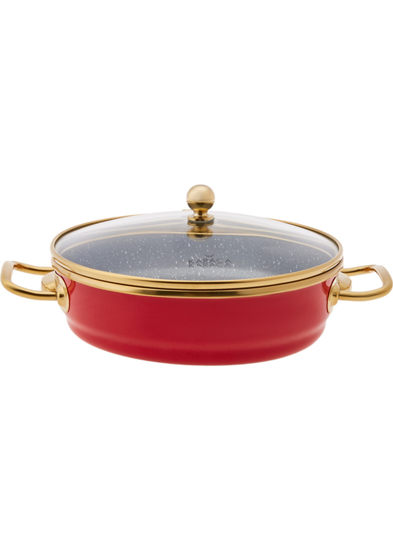 Karaca Troy Flat Pot Red 500 ml