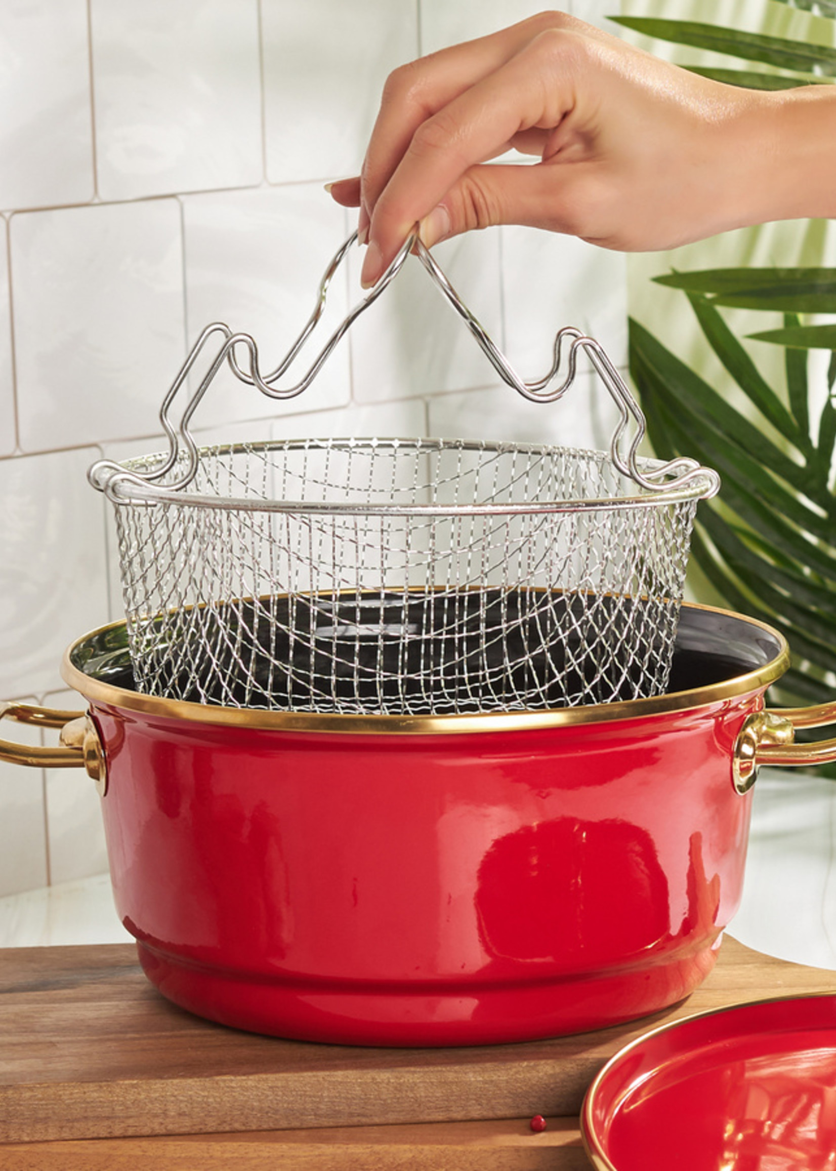Karaca Troy Frying Pot Red 24 cm