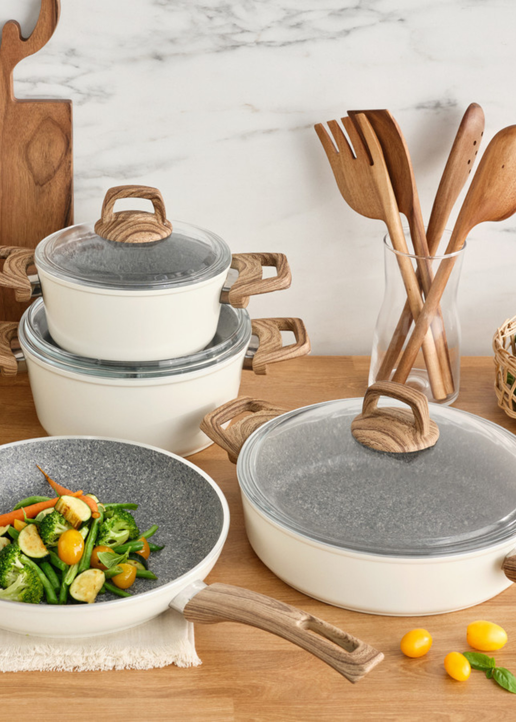 Karaca Biogranit 7 Piece Cookware Set Basic