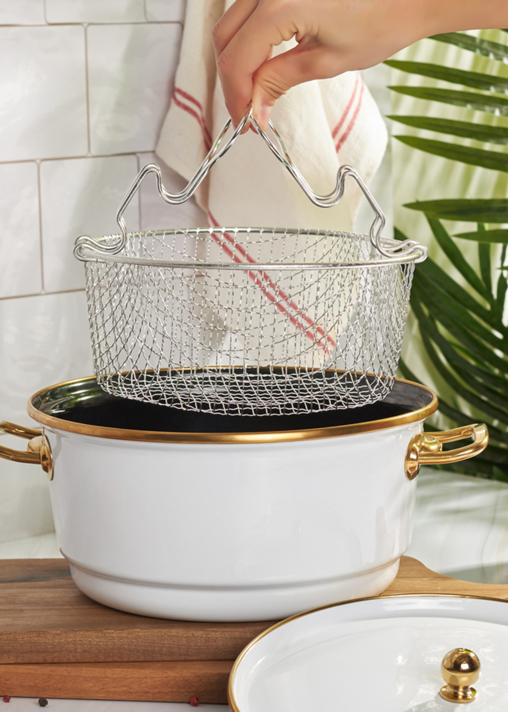 Karaca Troy Frying Pot White 24 cm