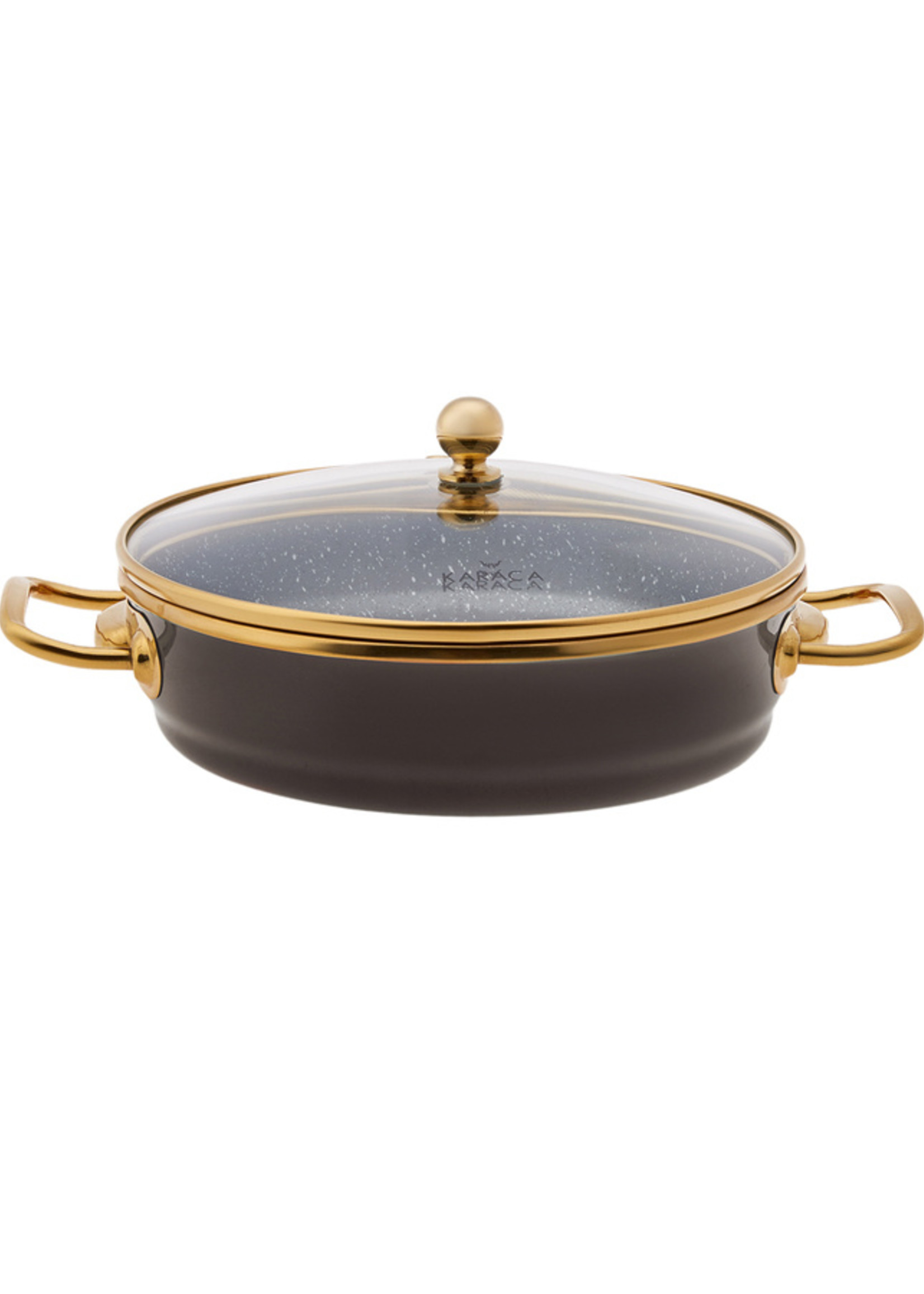 Karaca Troy Flat Pot Black 500 ml