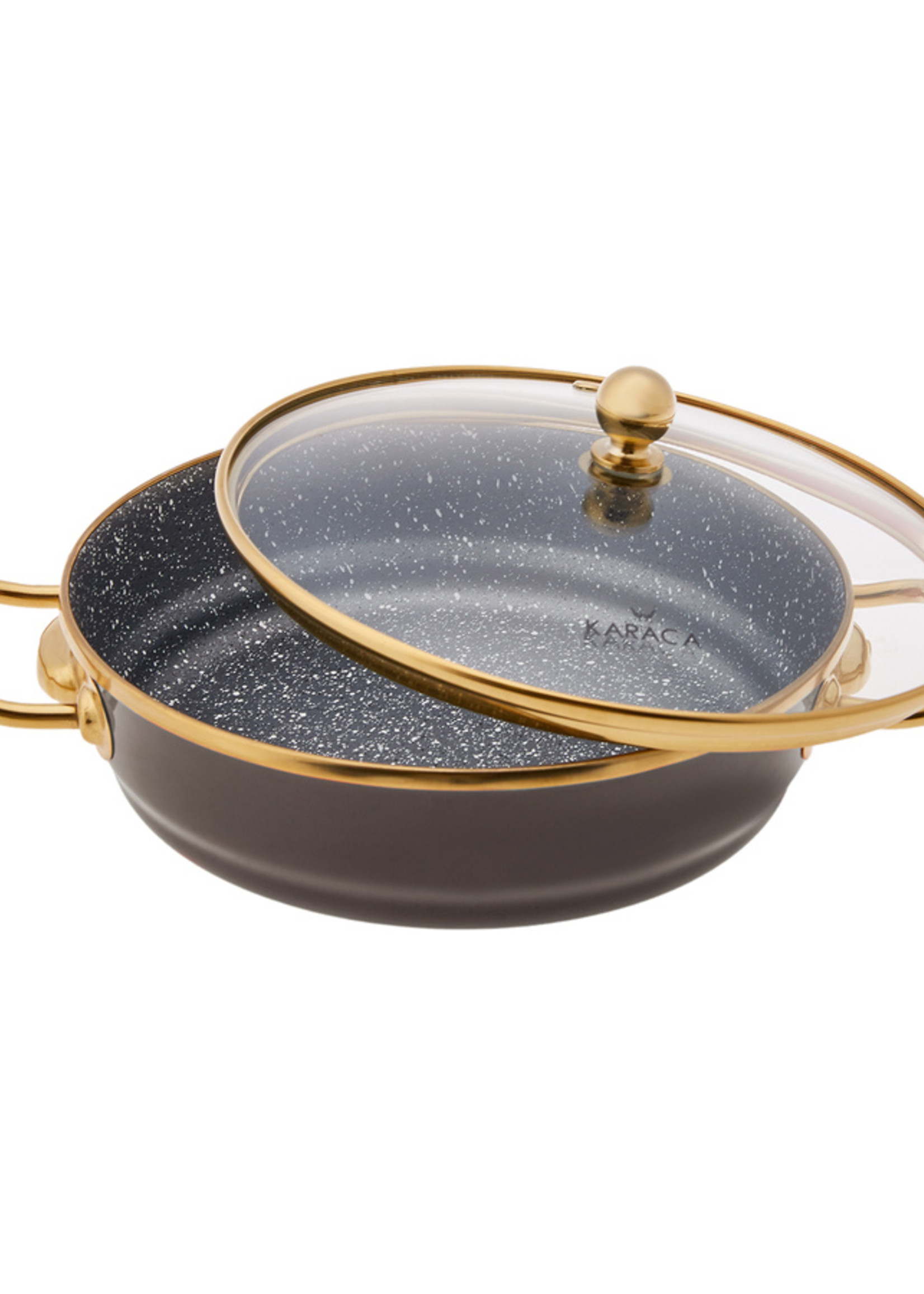 Karaca Troy Flat Pot Black 500 ml