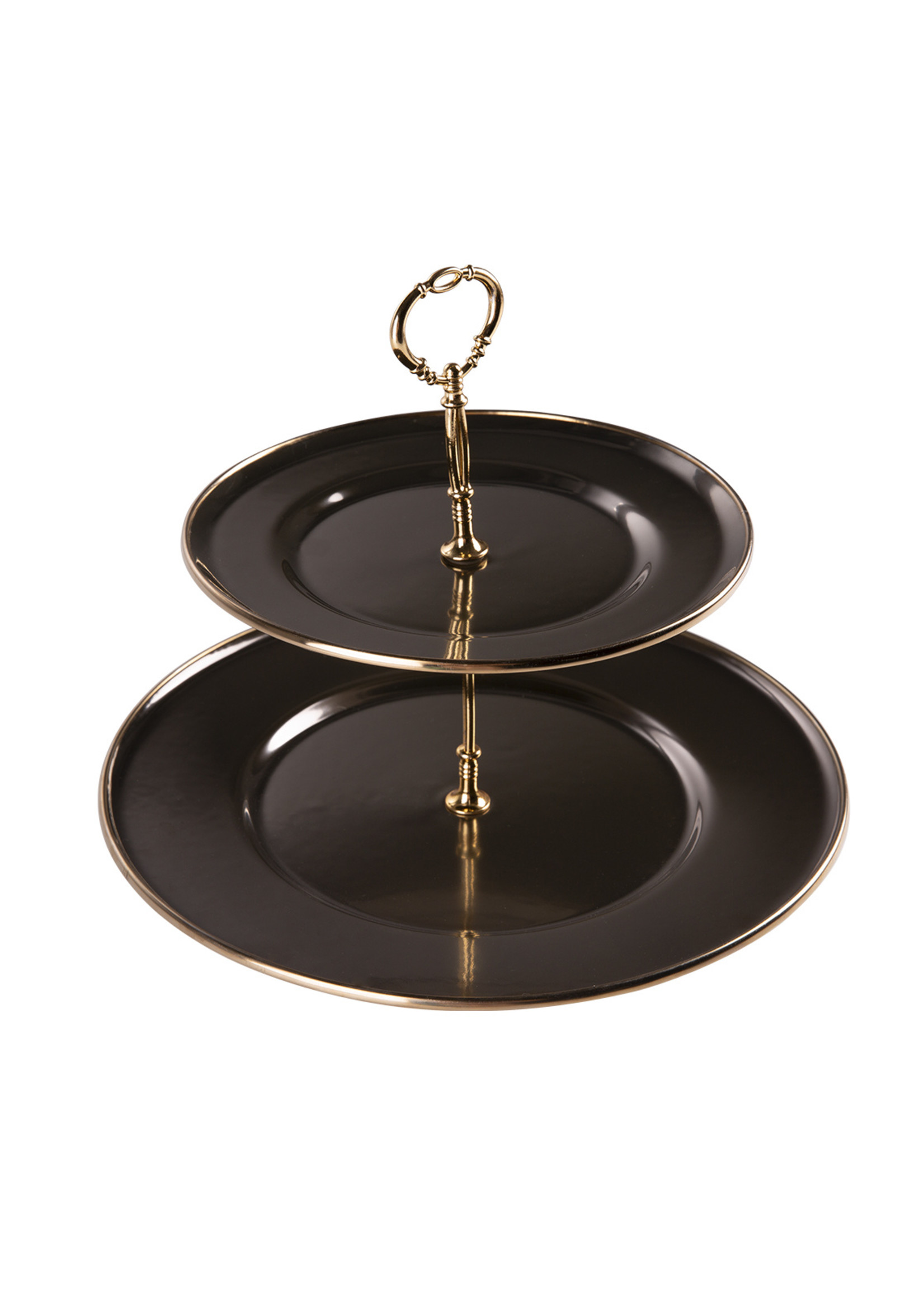 Karaca Troy Layered Cookie Holder Black