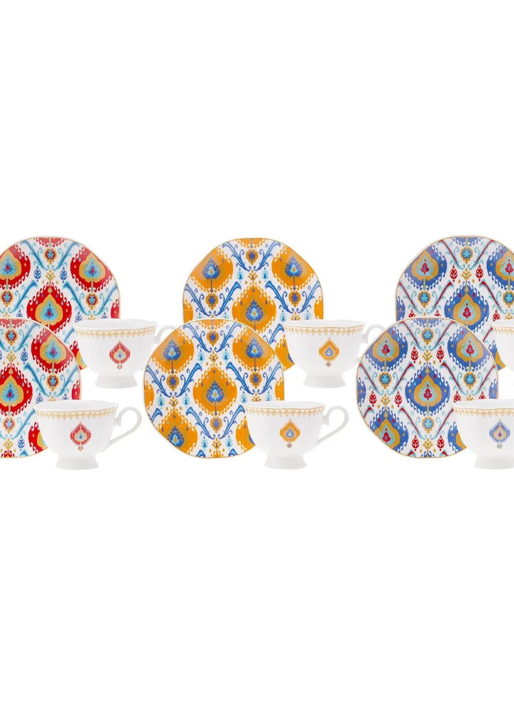 Karaca Regger Set of 6 Coffee Cups 90 ml