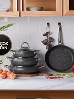 Karaca Avanos New Bio Granite 7 Piece Cookware Set