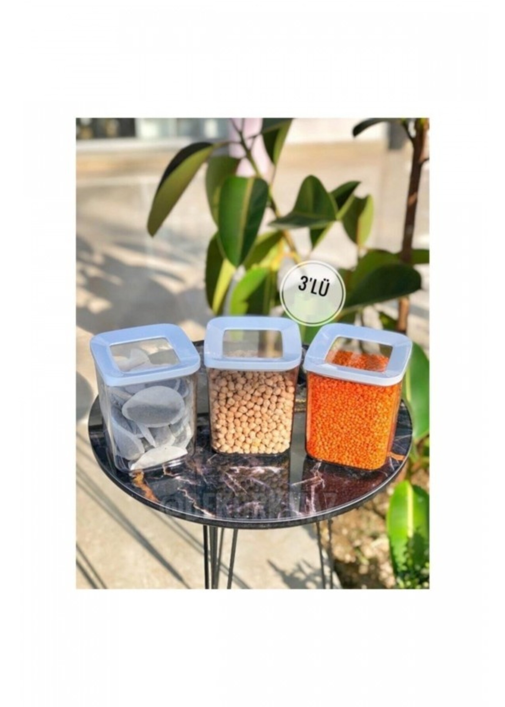 Vip Ahmet -185 – Storage Container - 3 Pcs - 900 ML