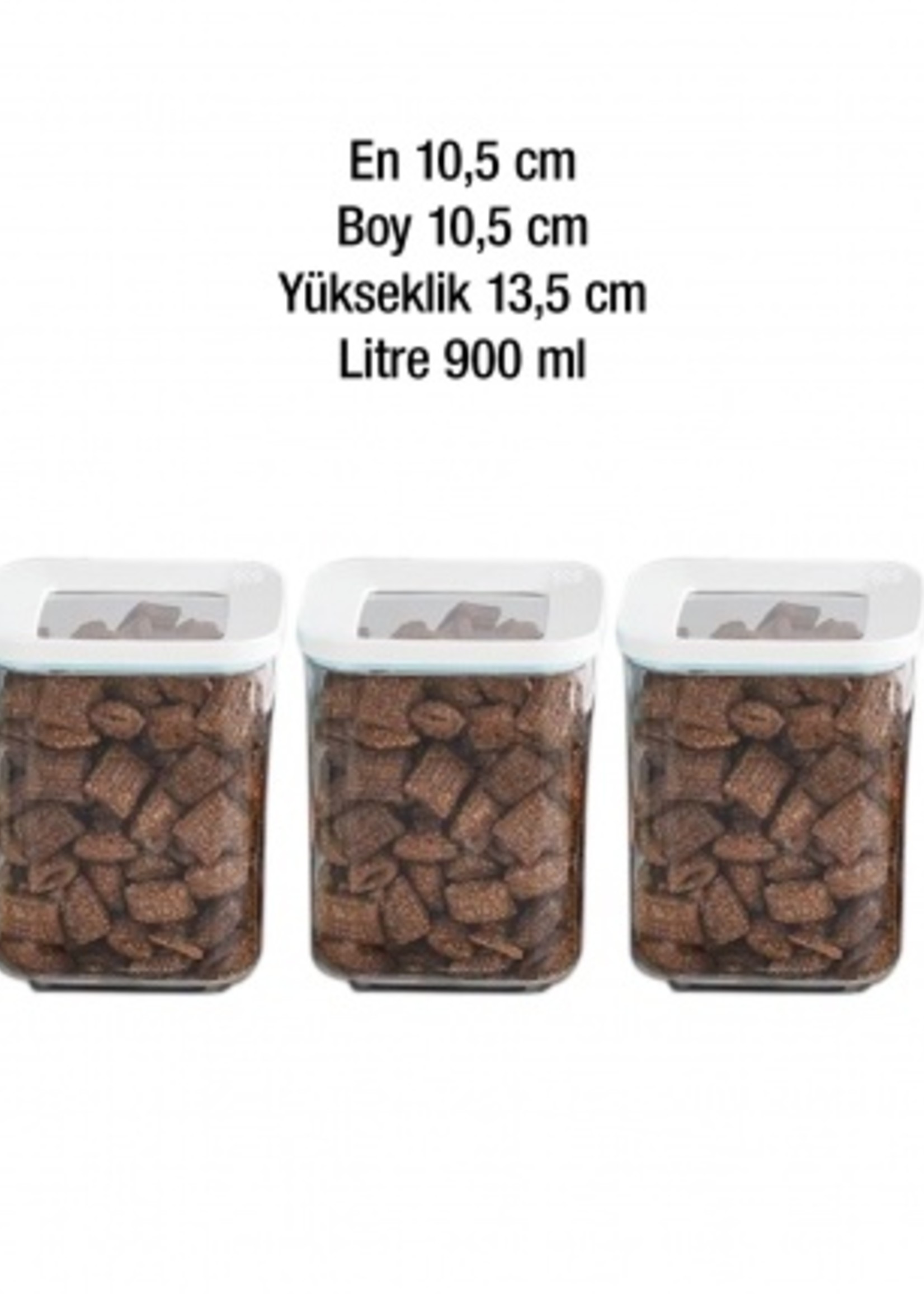 Vip Ahmet -185 – Storage Container - 3 Pcs - 900 ML