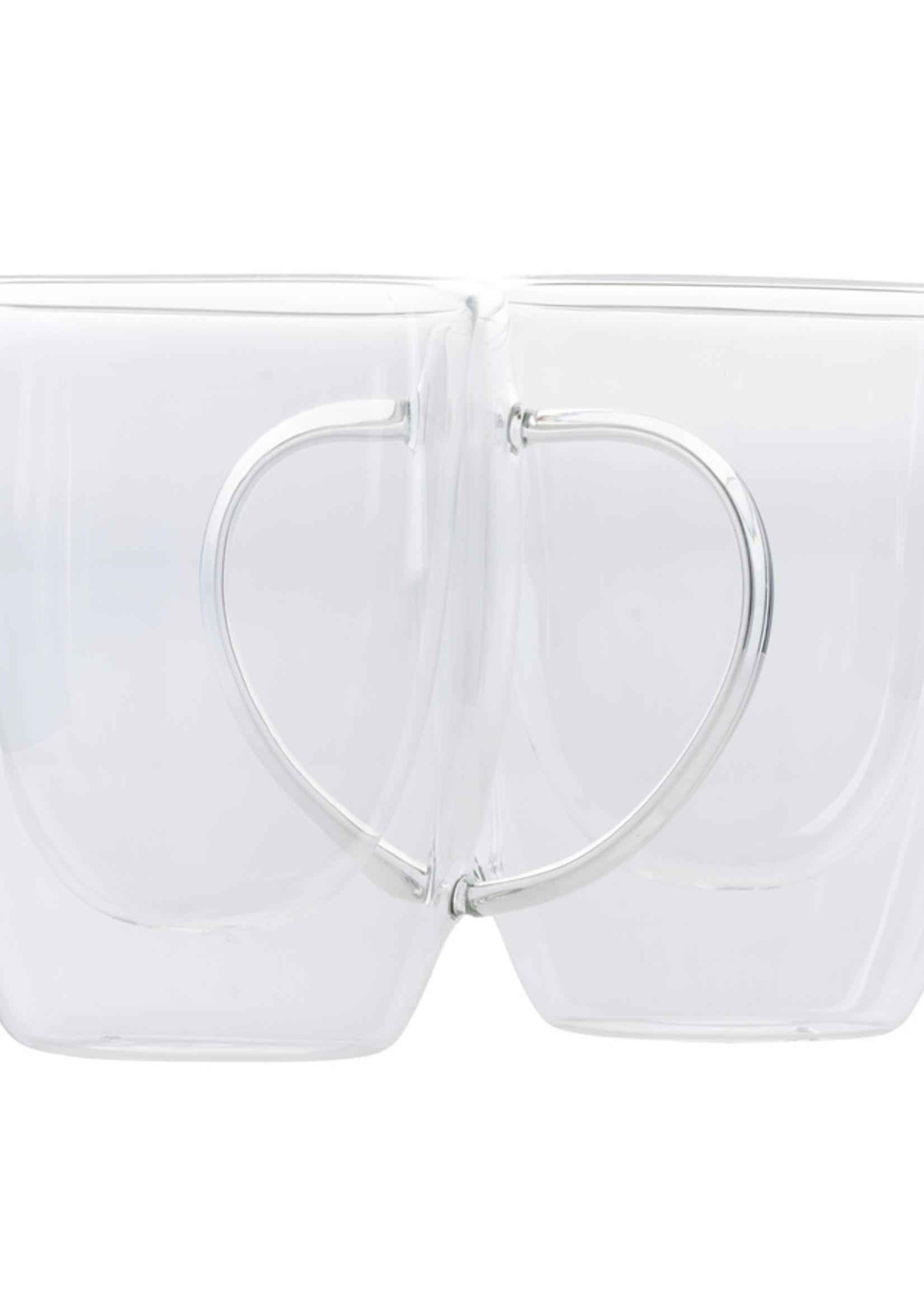 Karaca Borosilicate Set of 2 Glass Cups With Handles 400Ml