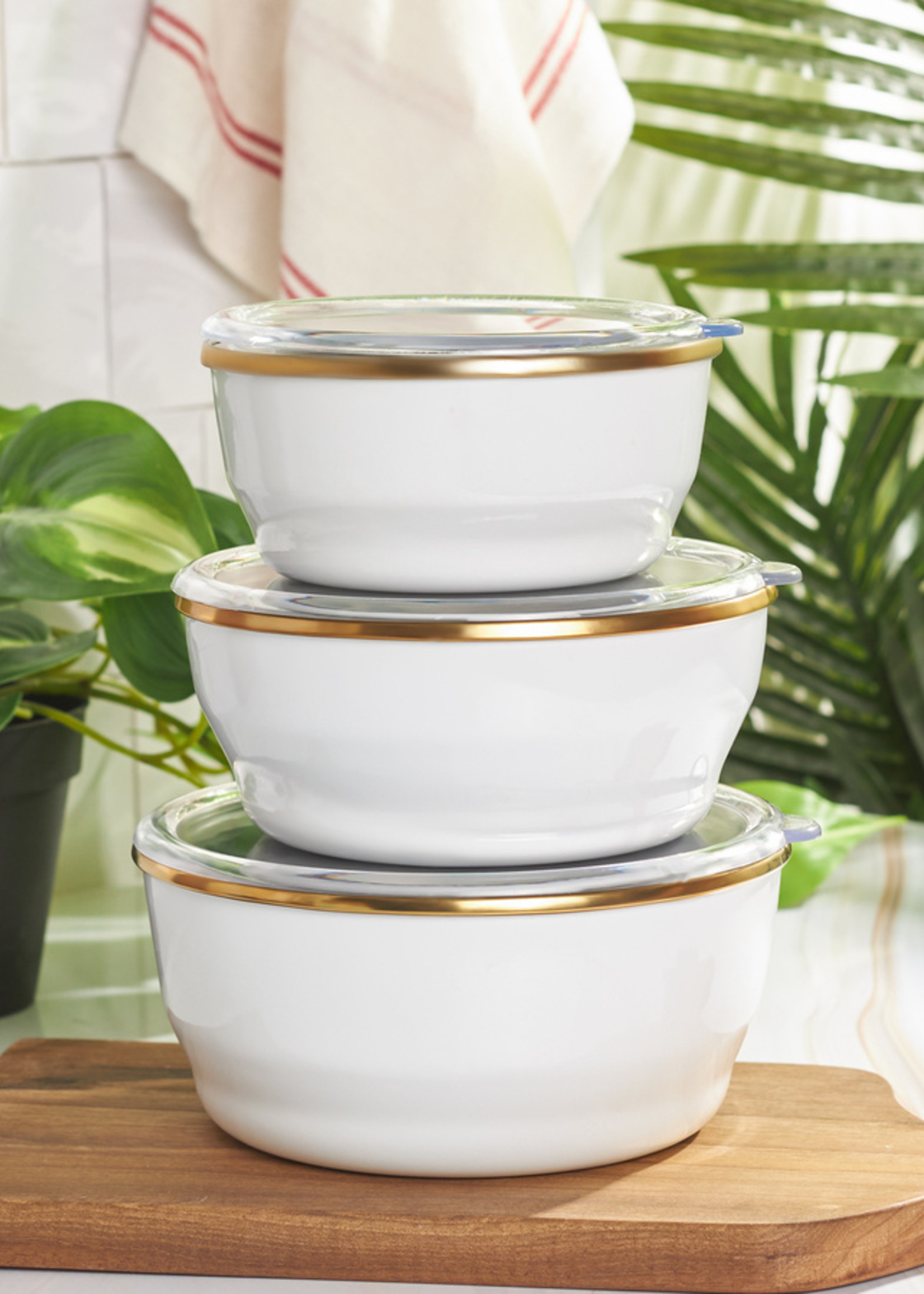 Karaca Troy 3 Pcs Storage Container White