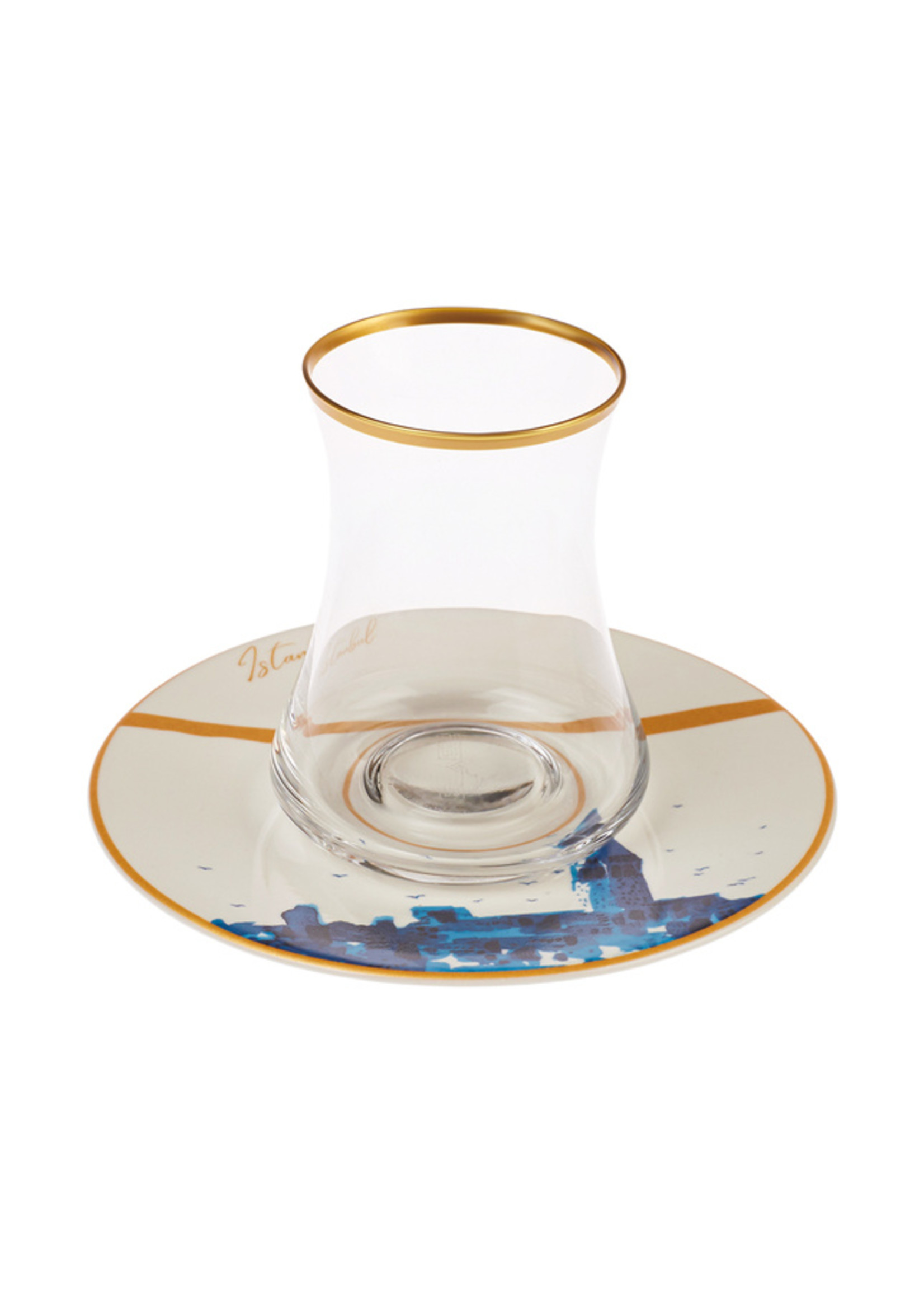 Karaca Harem 12 Piece Tea Cup Set for 6 Person