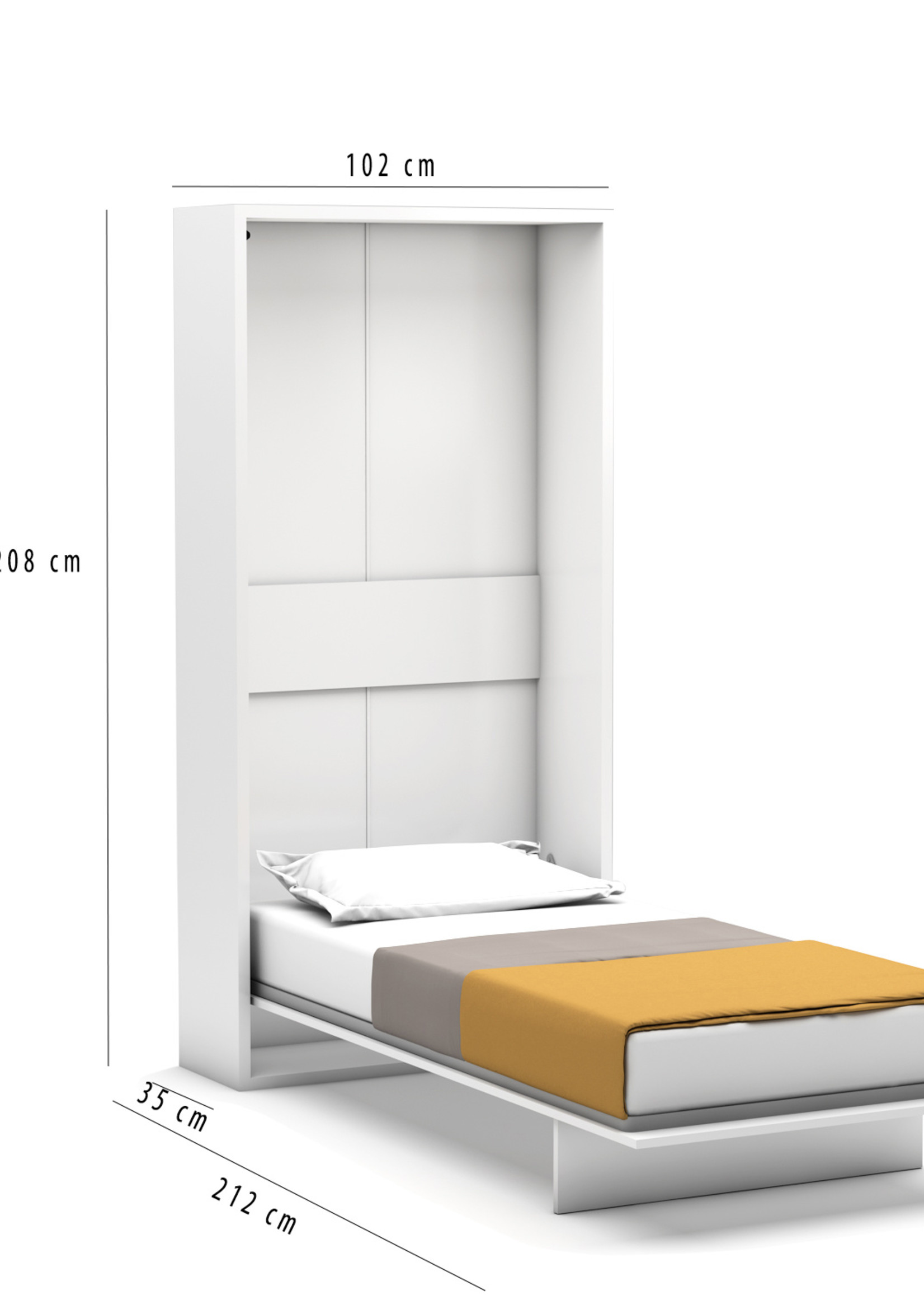 Smart Design Furniture Single Folding Bed 1101