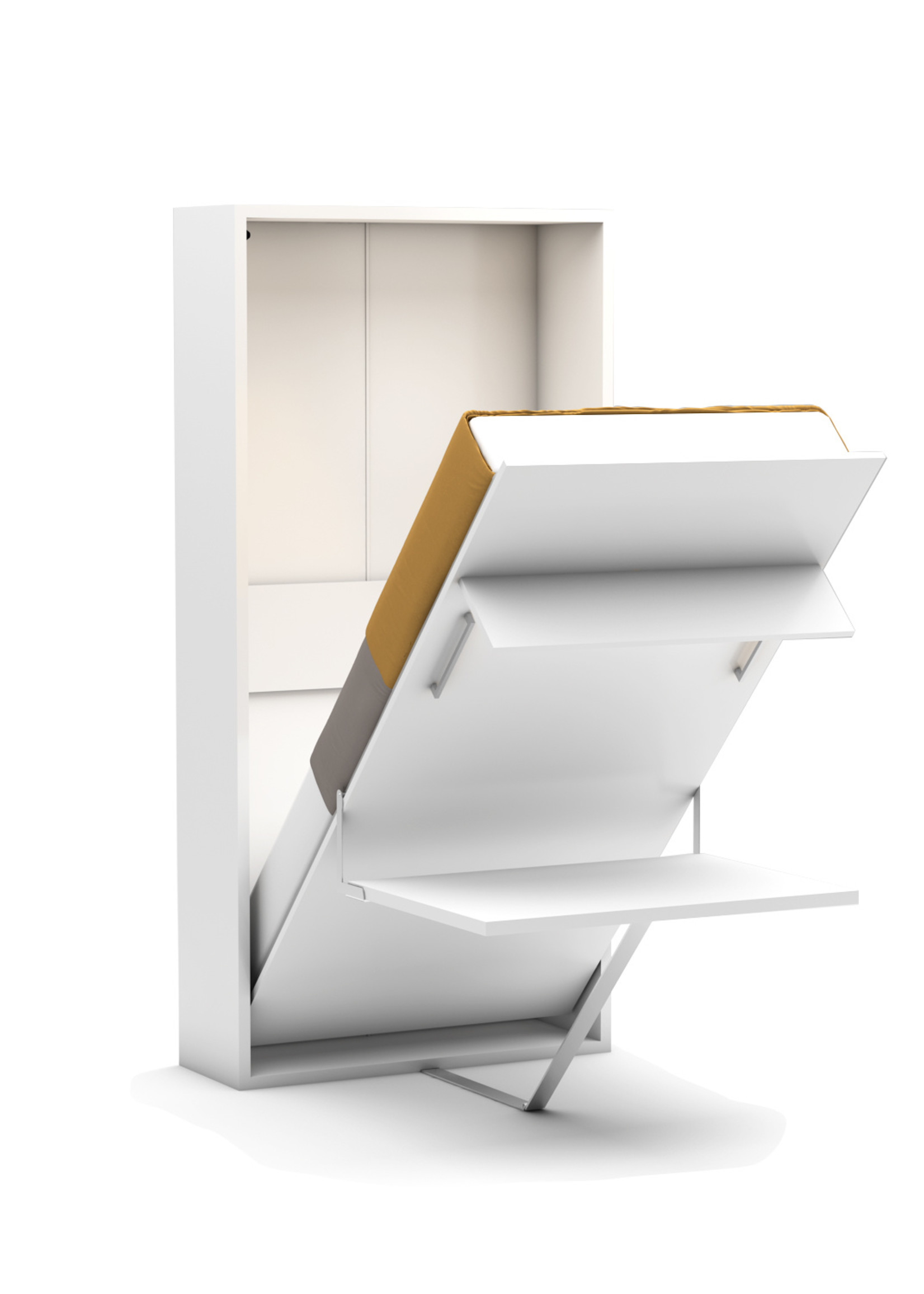 Smart Design Furniture Single Bed with Folding Table 1101 D