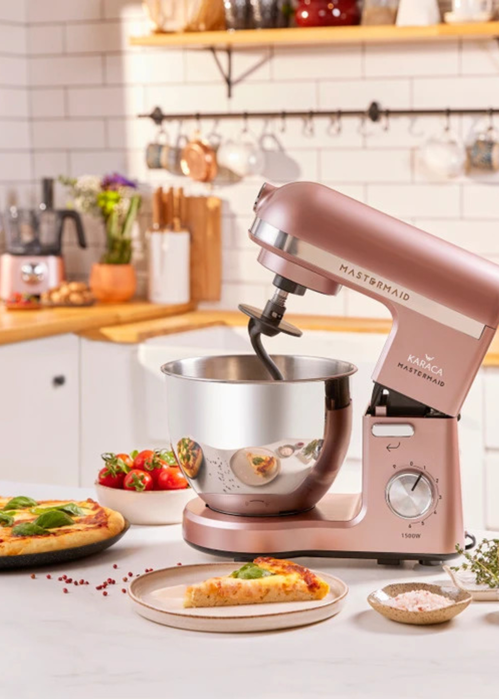 Karaca Mastermaid Chef Stand Mixer Rosegold 1500W 5 Lt