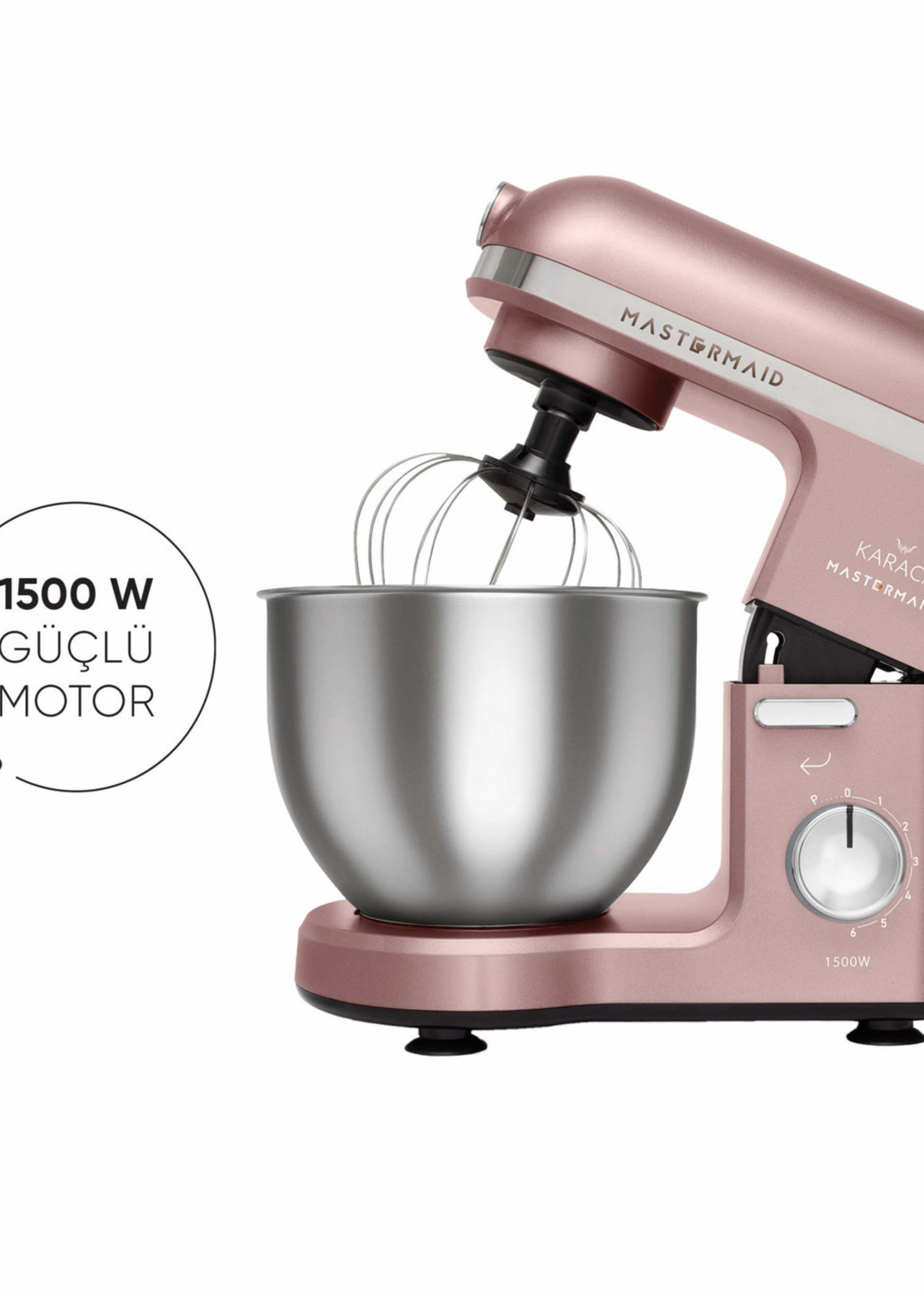 Karaca Mastermaid Chef Stand Mixer Rosegold 1500W 5 Lt