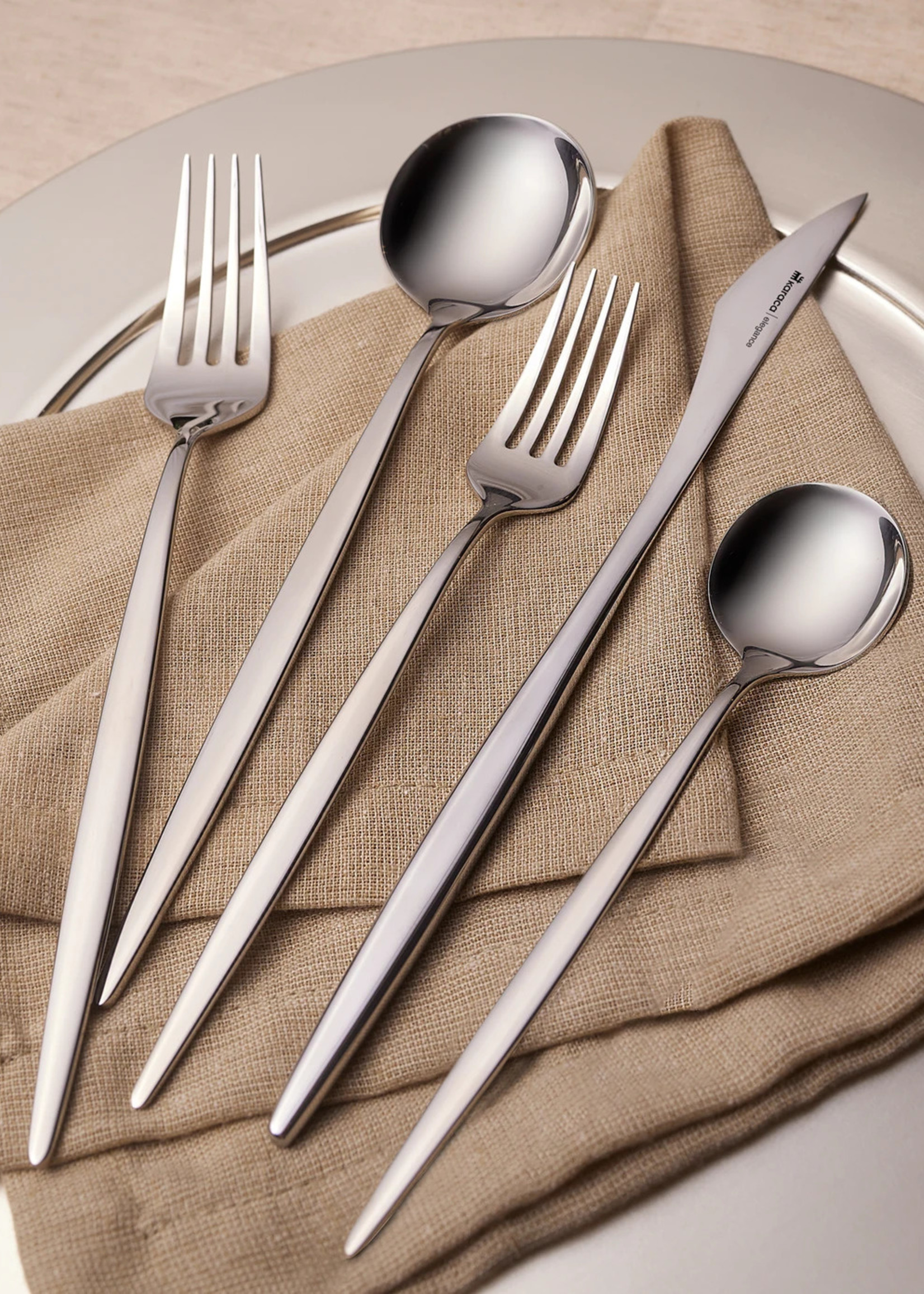 Karaca Porto 60 Pieces 12 Person Elegance Cutlery Set With Box