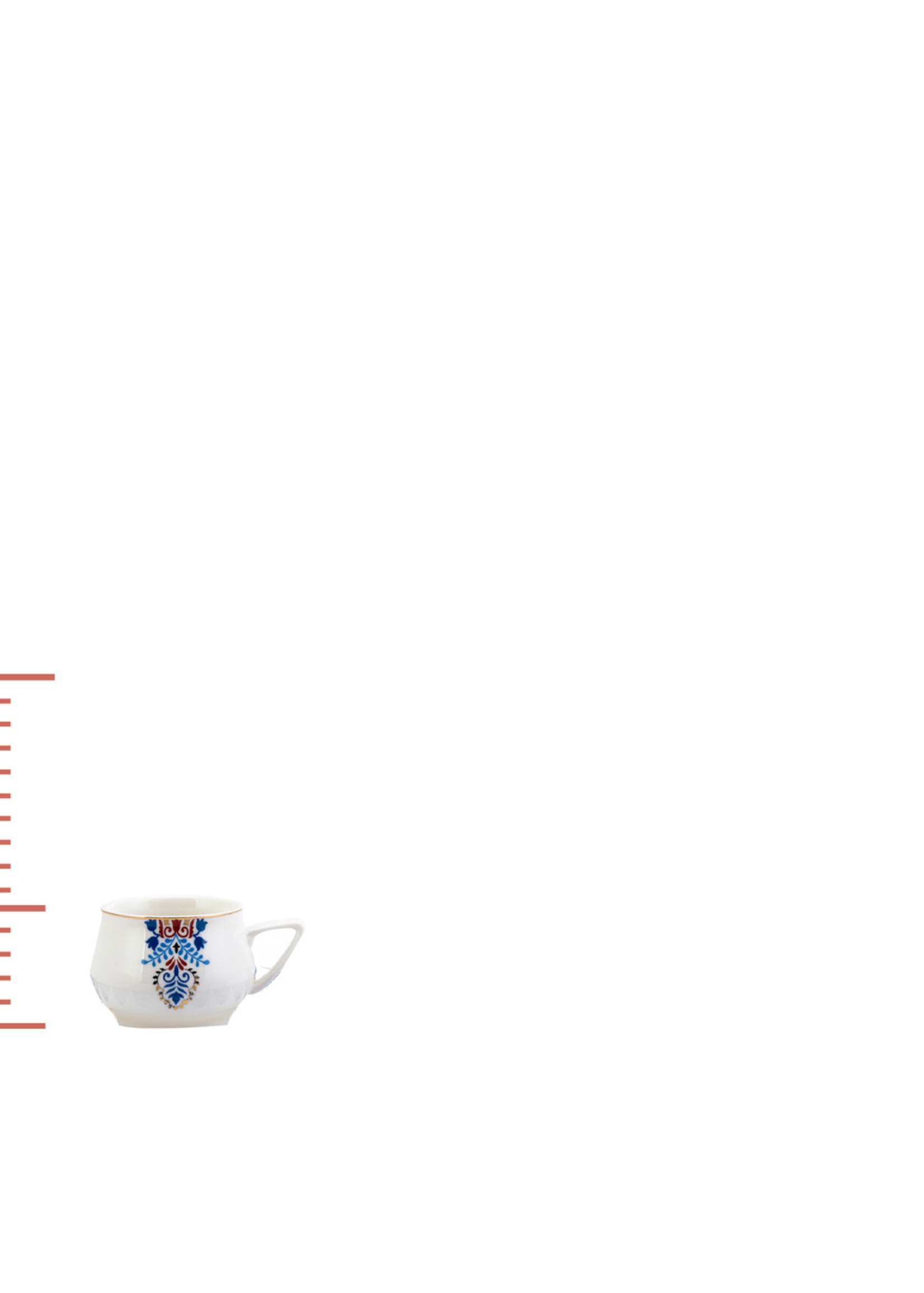 Karaca Relica Set of 6 Coffee Cups 90 ml