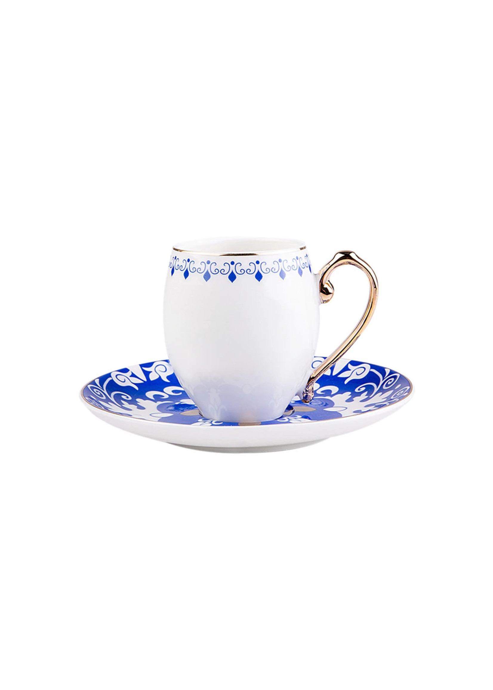 Karaca Deep Sea Set of 6 Coffee Cups 90 ml