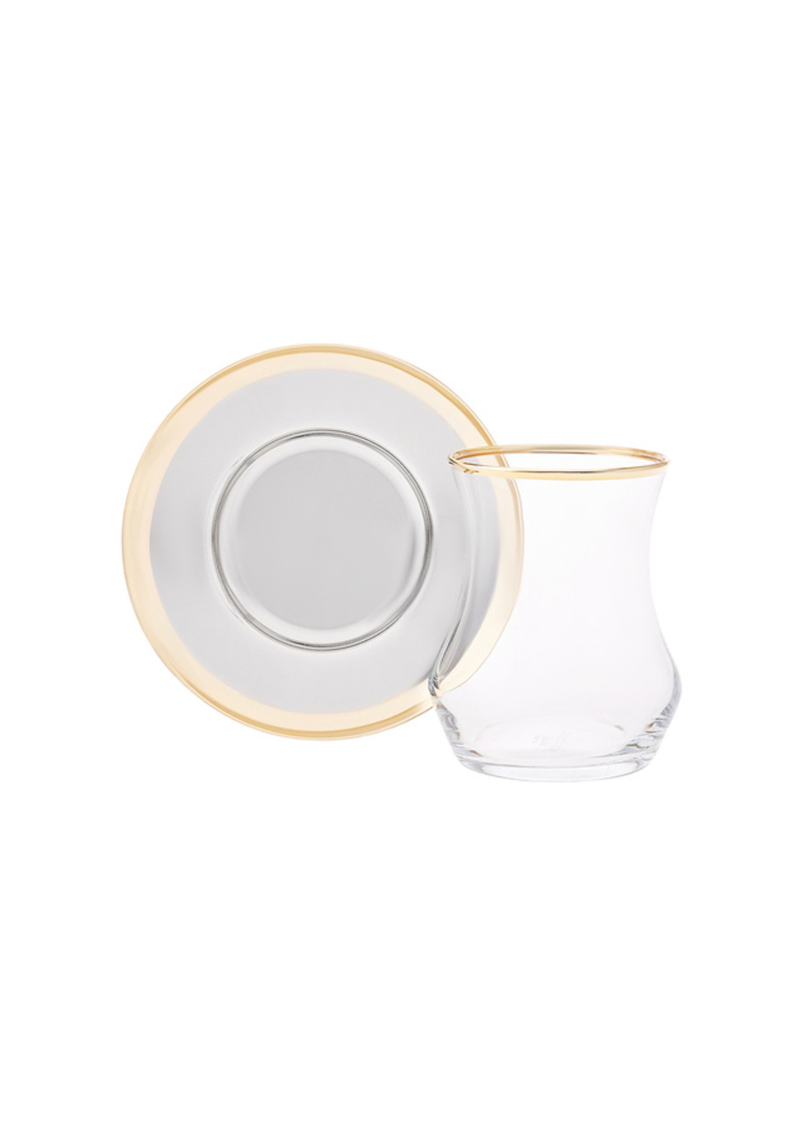 Karaca Pera Gold 18 Piece Tea Set