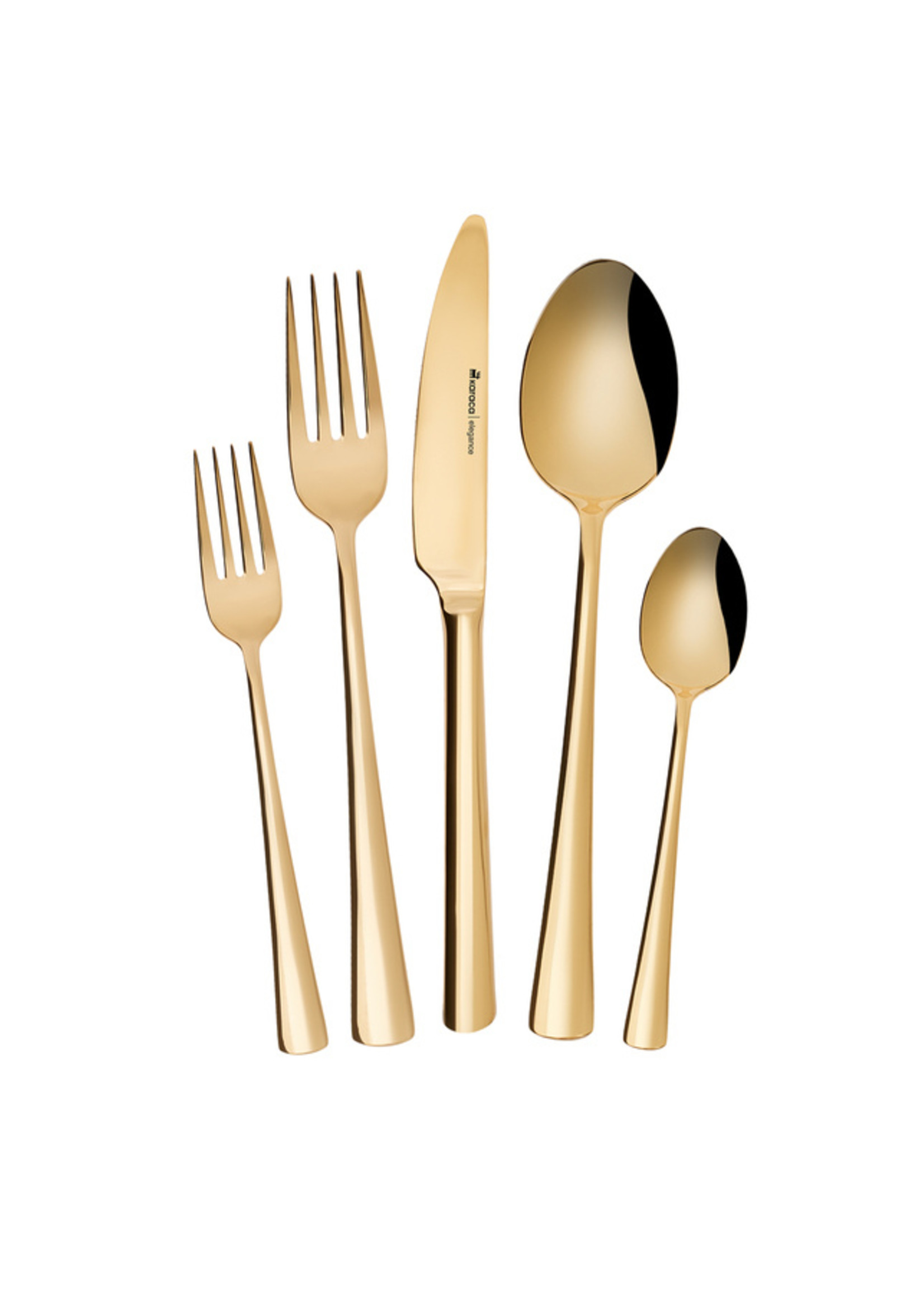 Karaca Arcadia 30 Piece Cutlery Set Shiny Gold