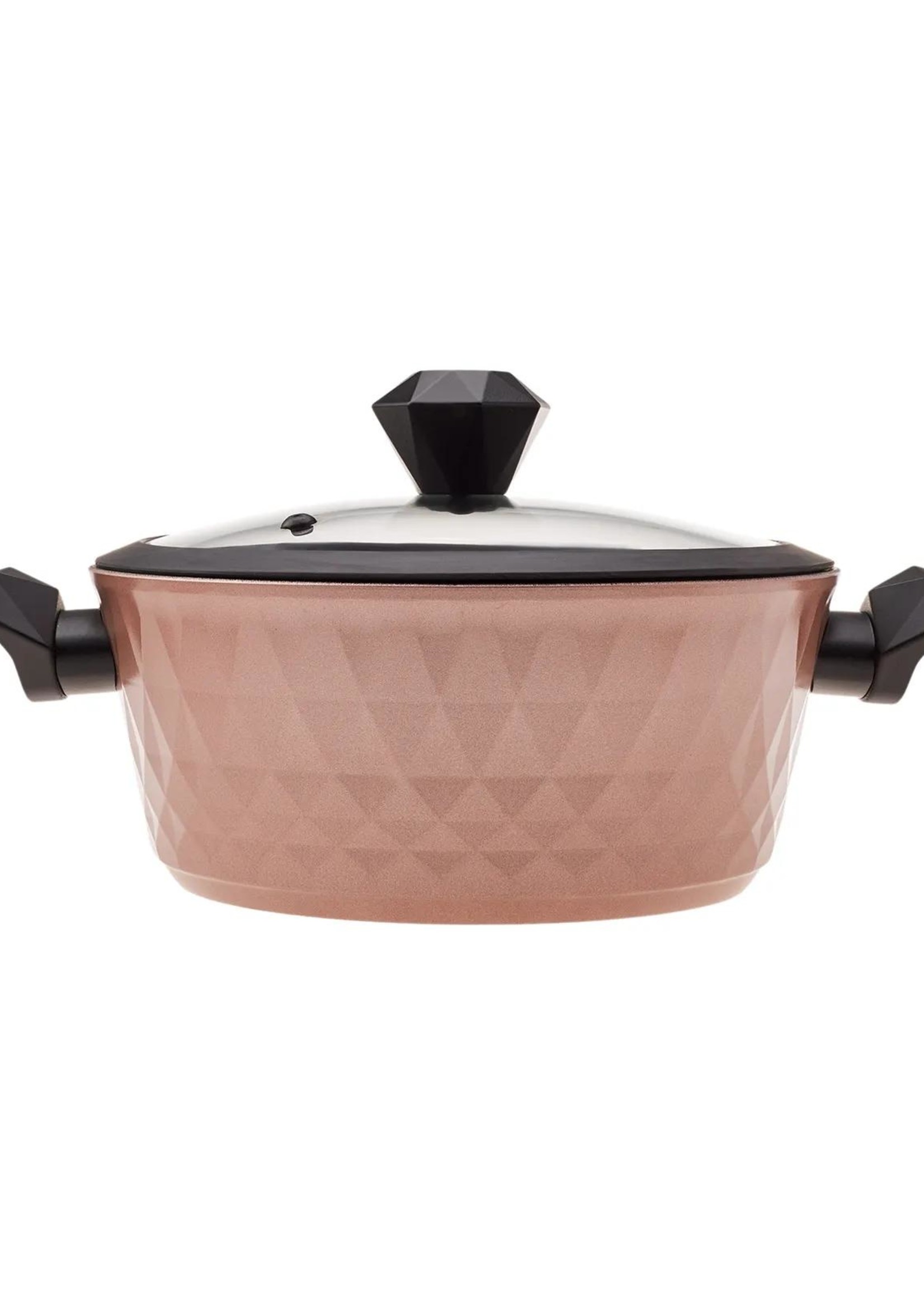 Karaca Bio Diamond Antibacterial Handle Rose Gold 7 Pieces Induction Cookware Set