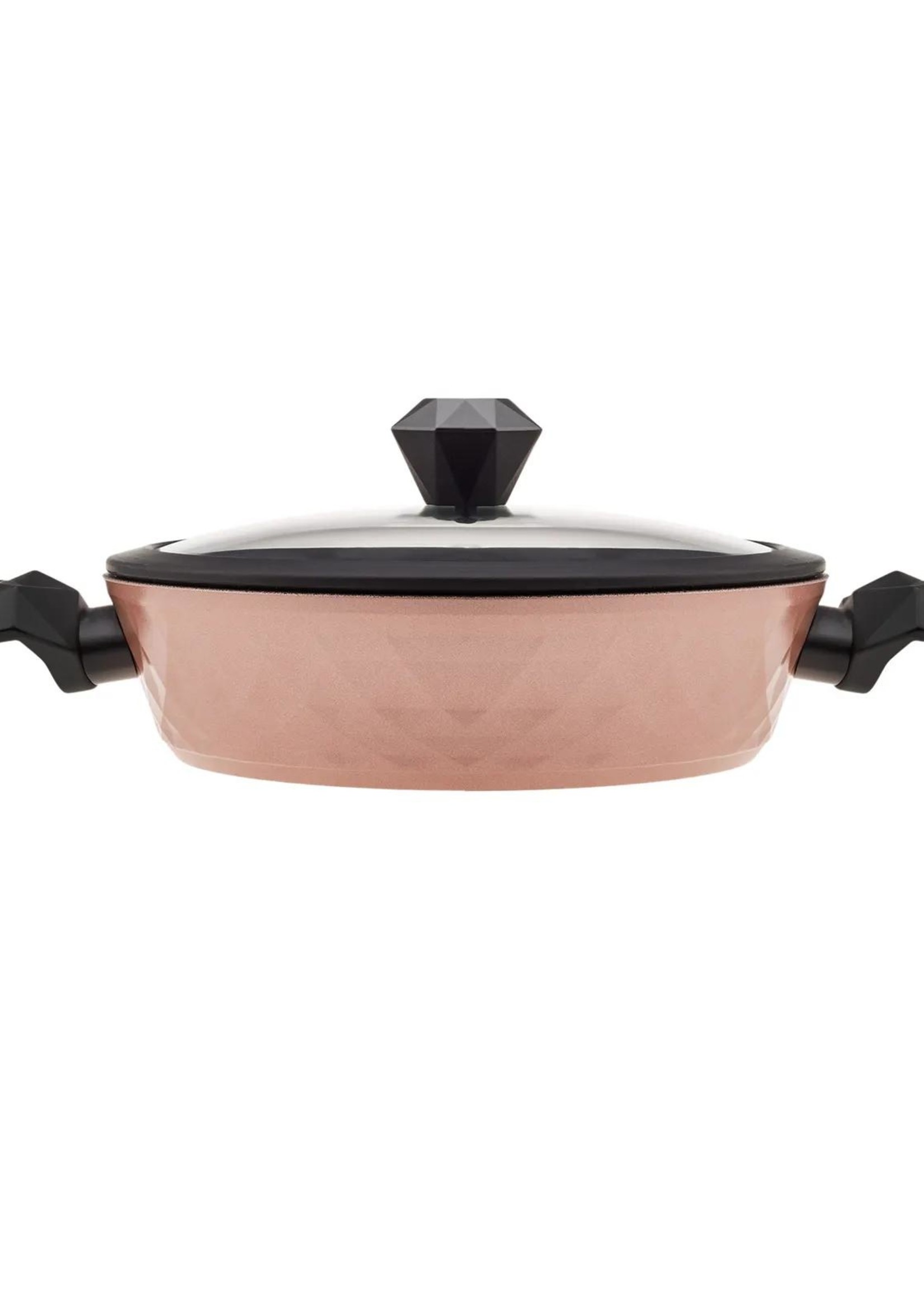 Karaca Bio Diamond Antibacterial Handle Rose Gold 7 Pieces Induction Cookware Set