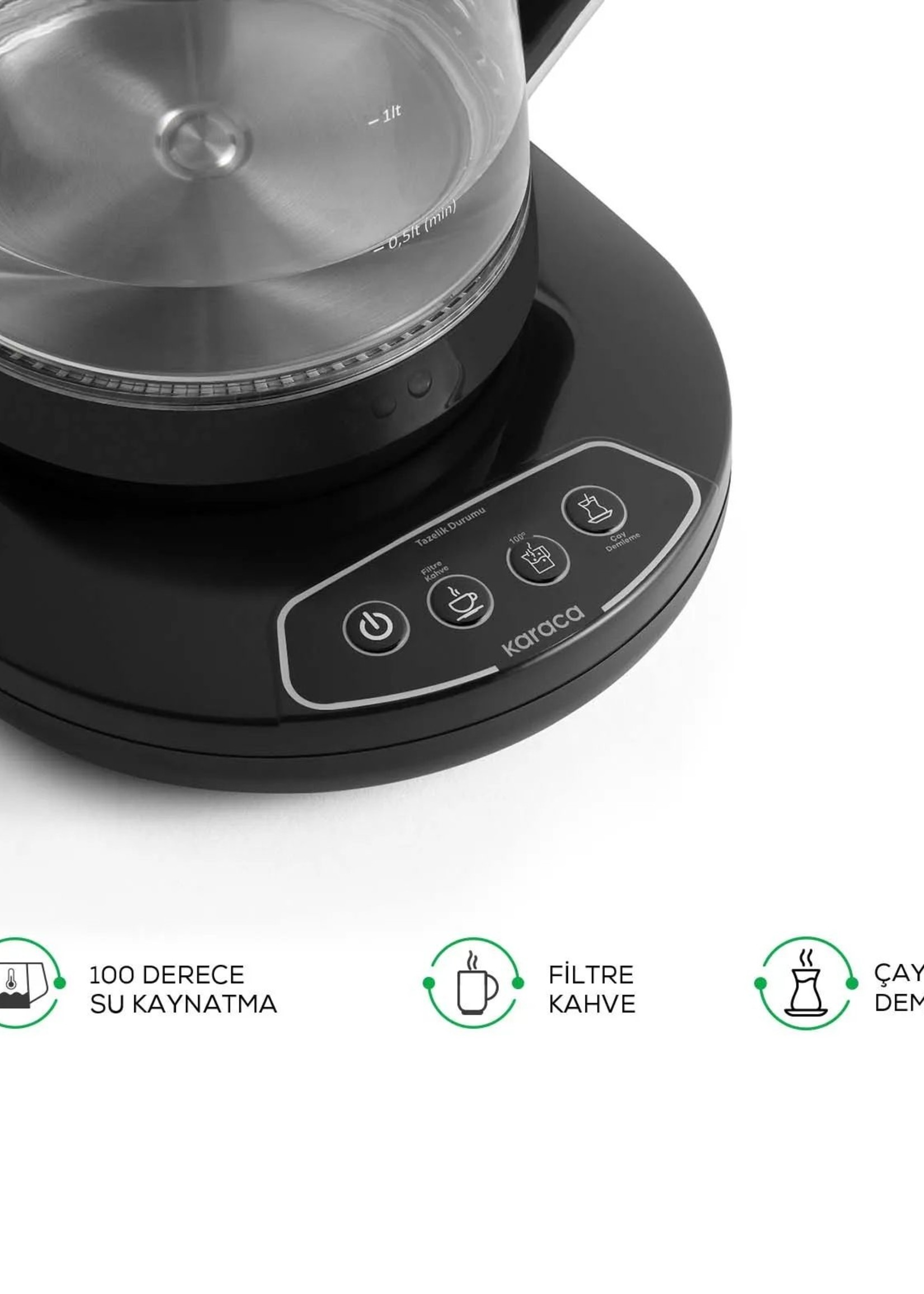 Karaca Çaysever Robotea Connect Tea Maker Chrome