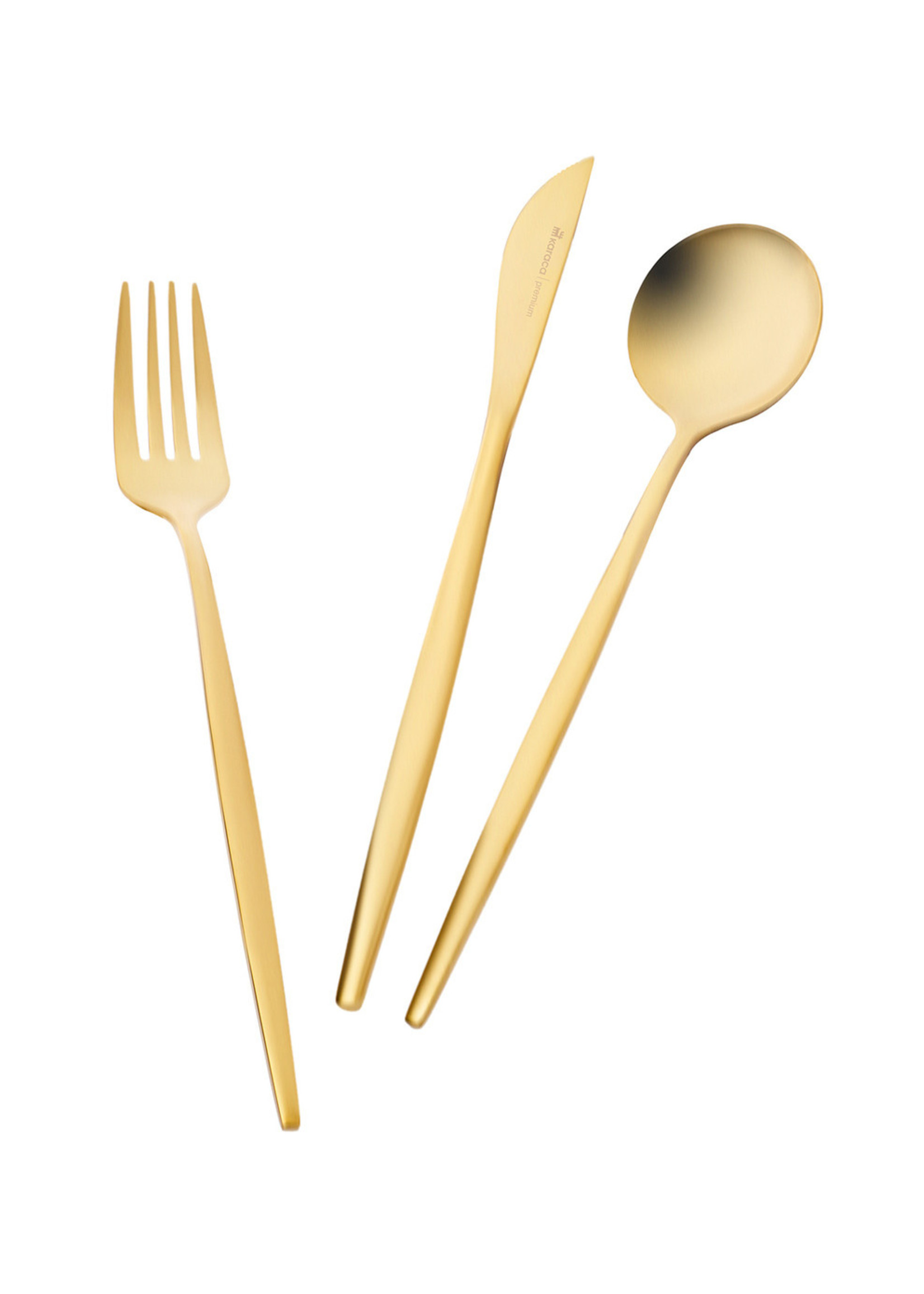 Karaca Orion Matte Gold 30 Pieces 6 Person Cutlery Set