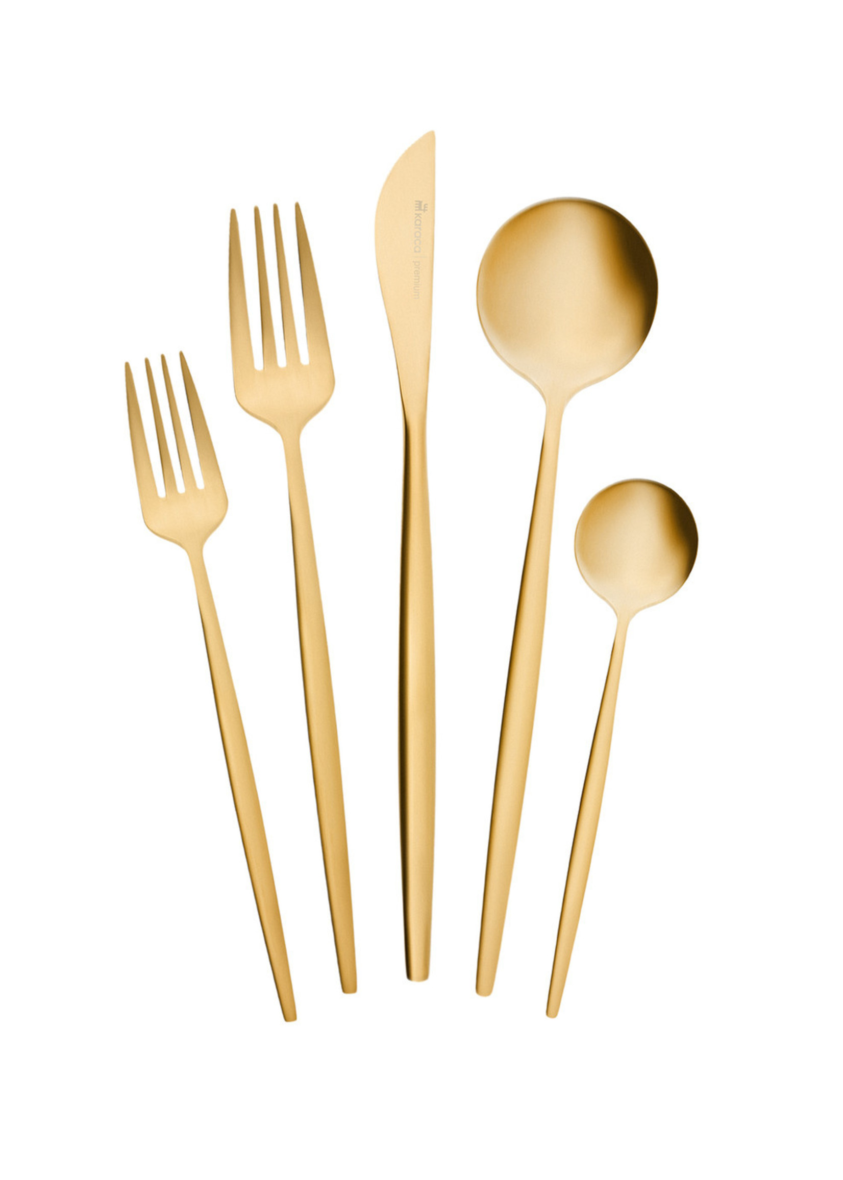 Karaca Orion Matte Gold 30 Pieces 6 Person Cutlery Set