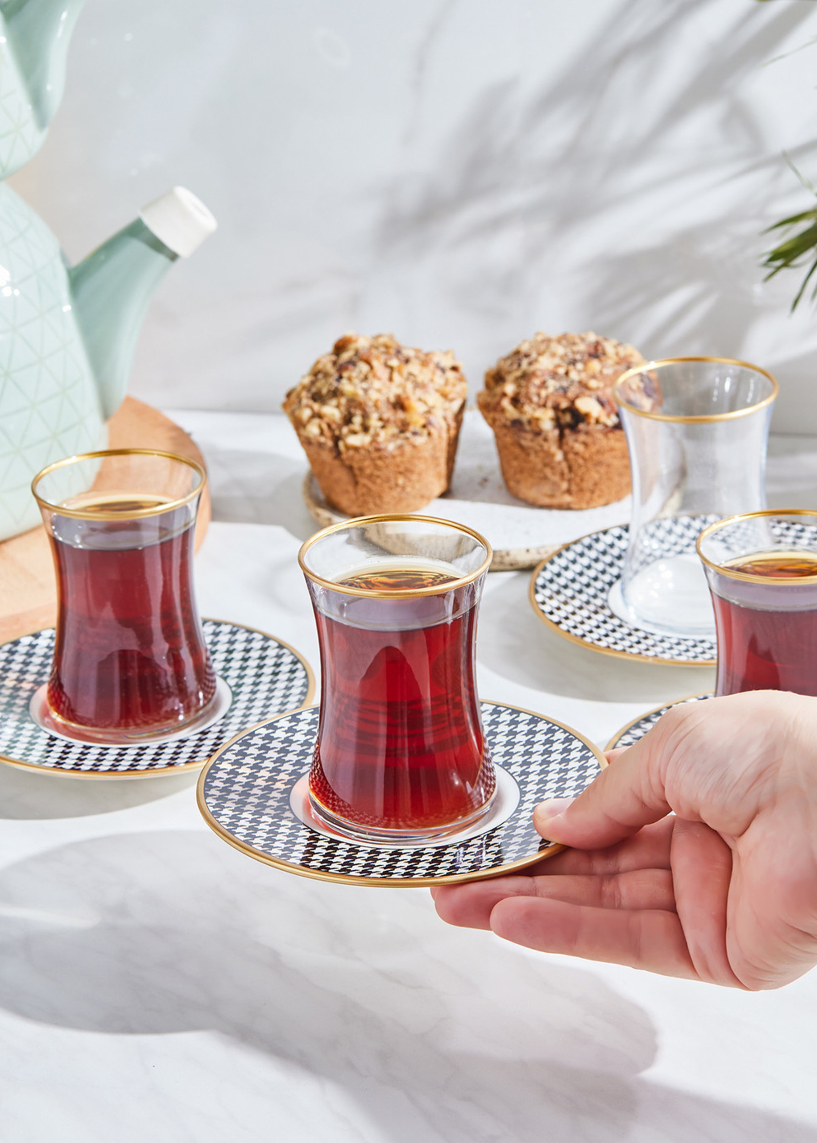 Karaca Kazayağı 12 Pieces 6 Person Tea Set