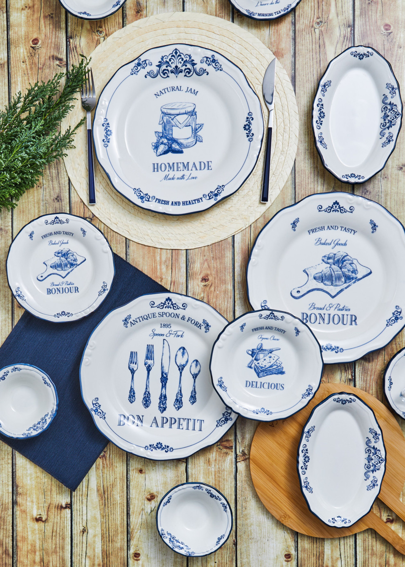 Karaca Antique 26 Pcs Breakfast/Service Set for 6 Persons