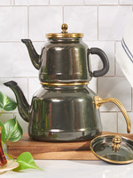 Karaca Troy Teapot Set Black