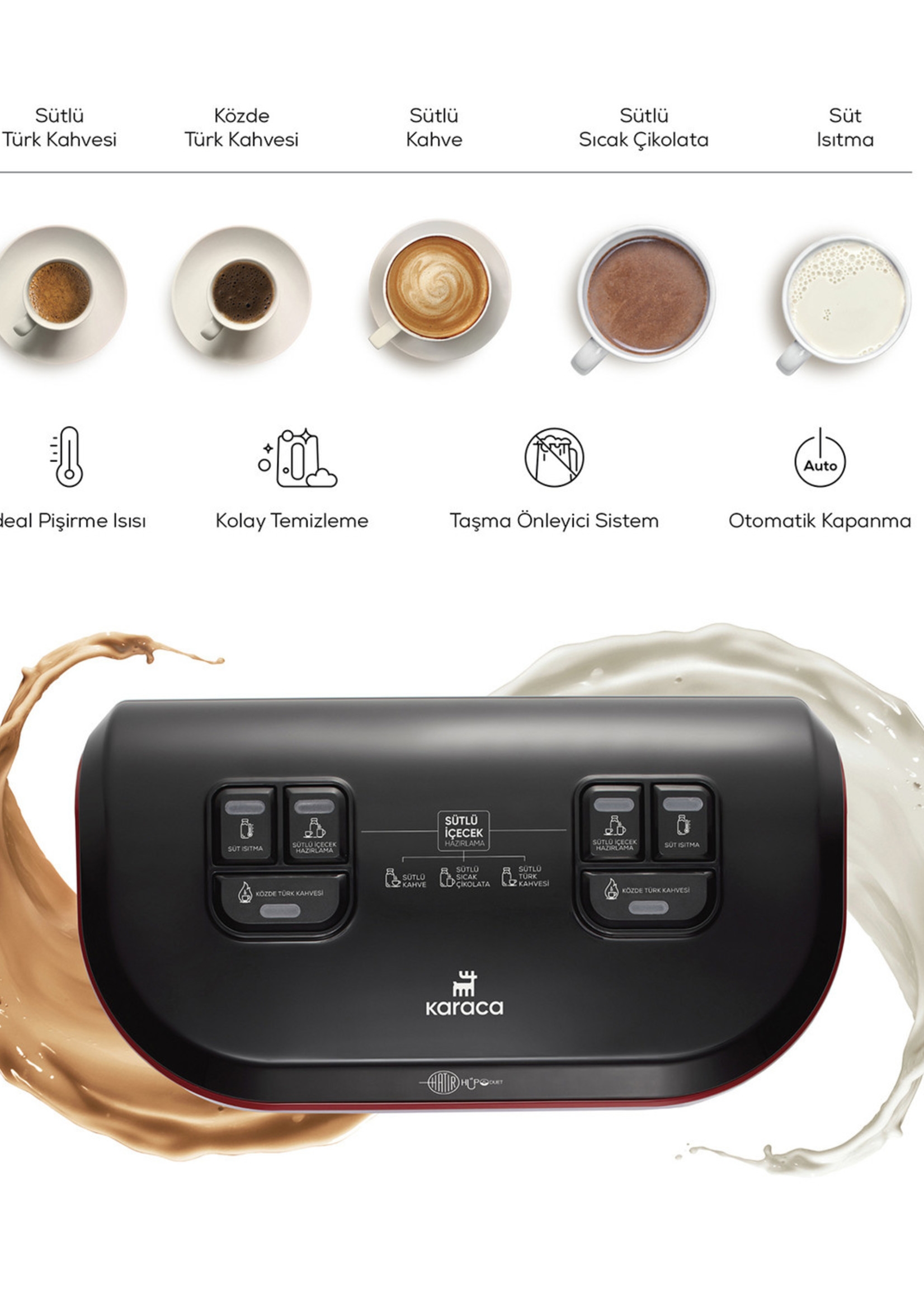 Karaca Hatır Hüps Duet Turkish Coffee Machine Gray