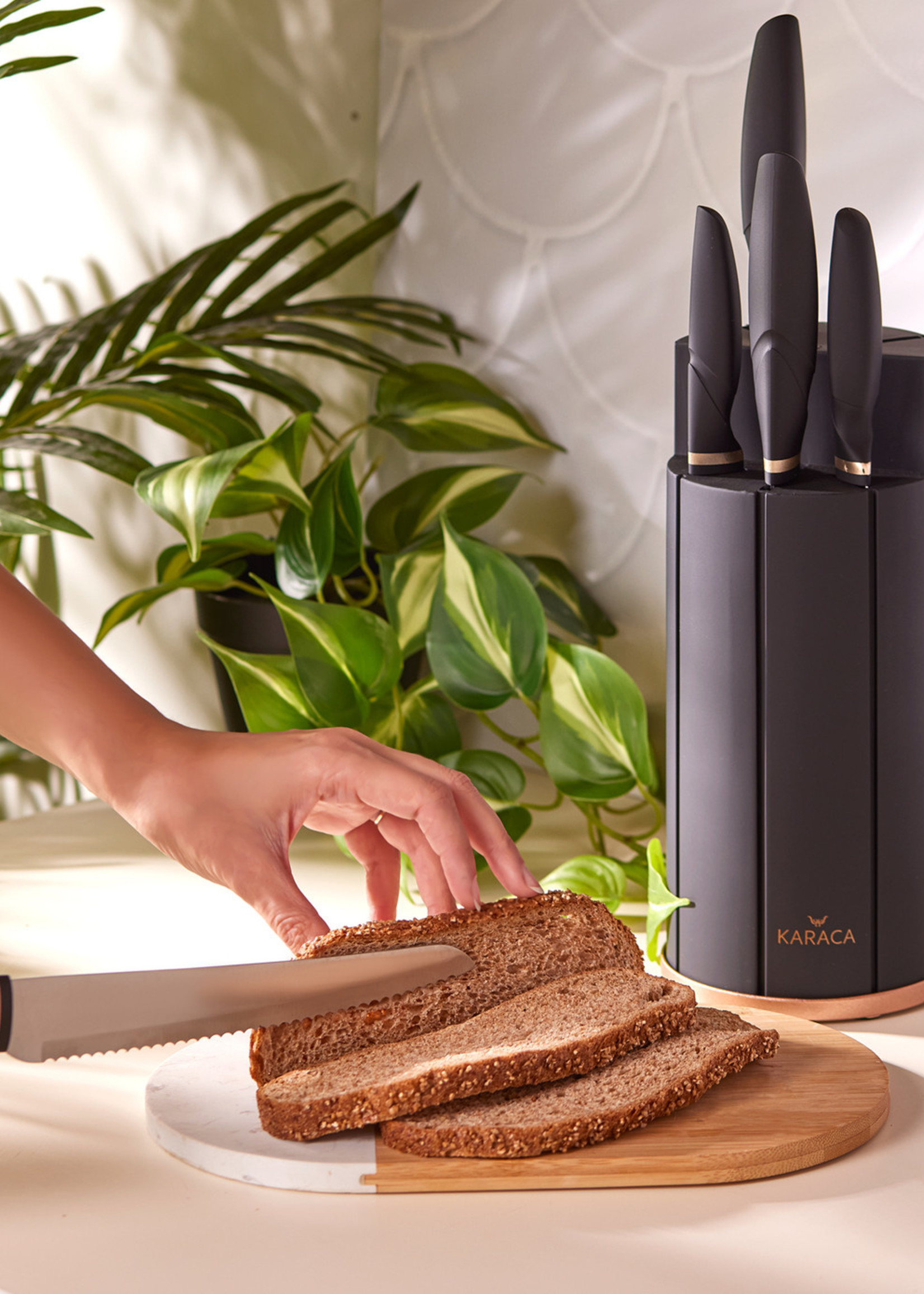 Karaca Proofcut 6 Piece Black Knife Set