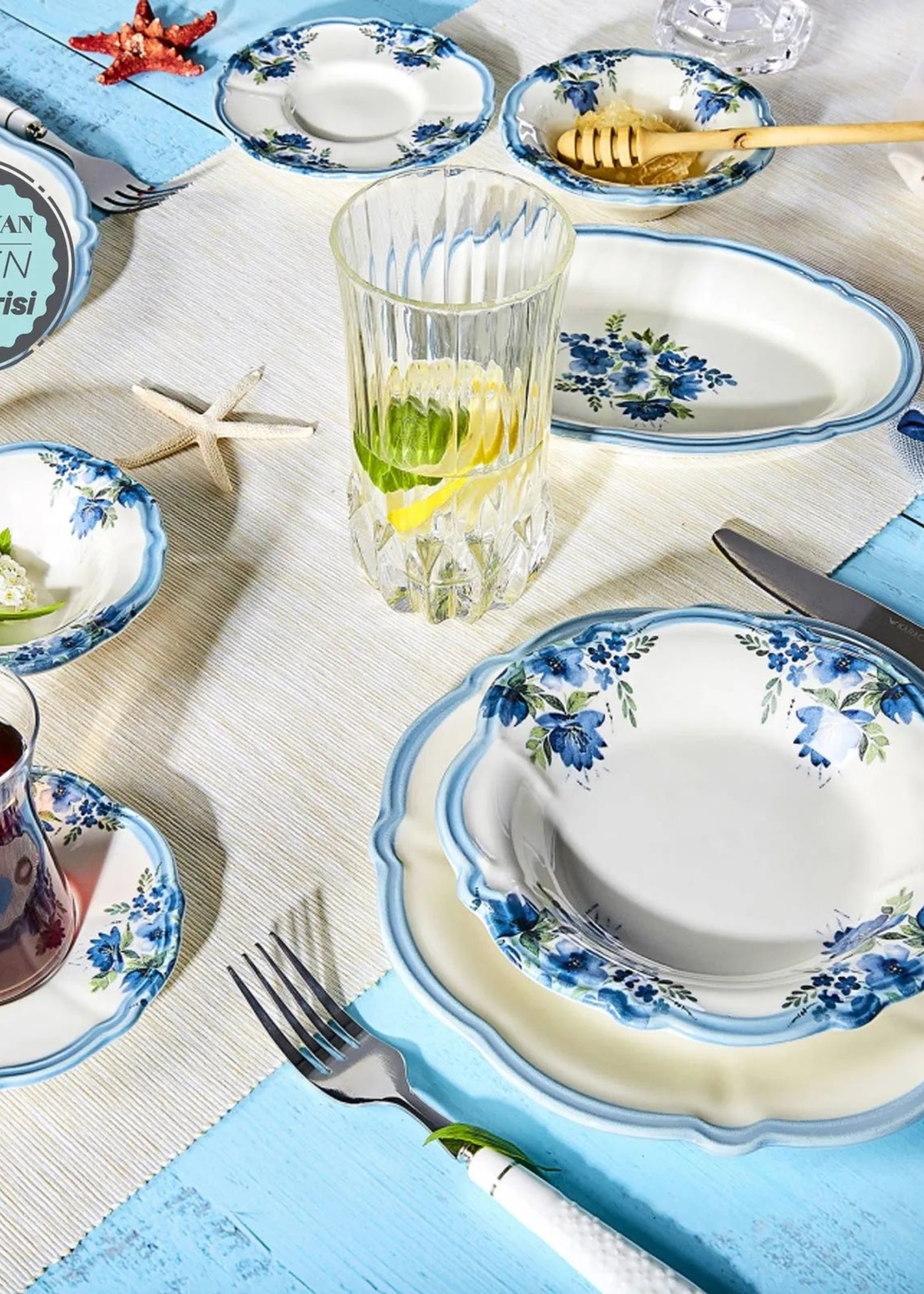Karaca Nostalgia 26 Pcs Breakfast/Service Set for 6 People