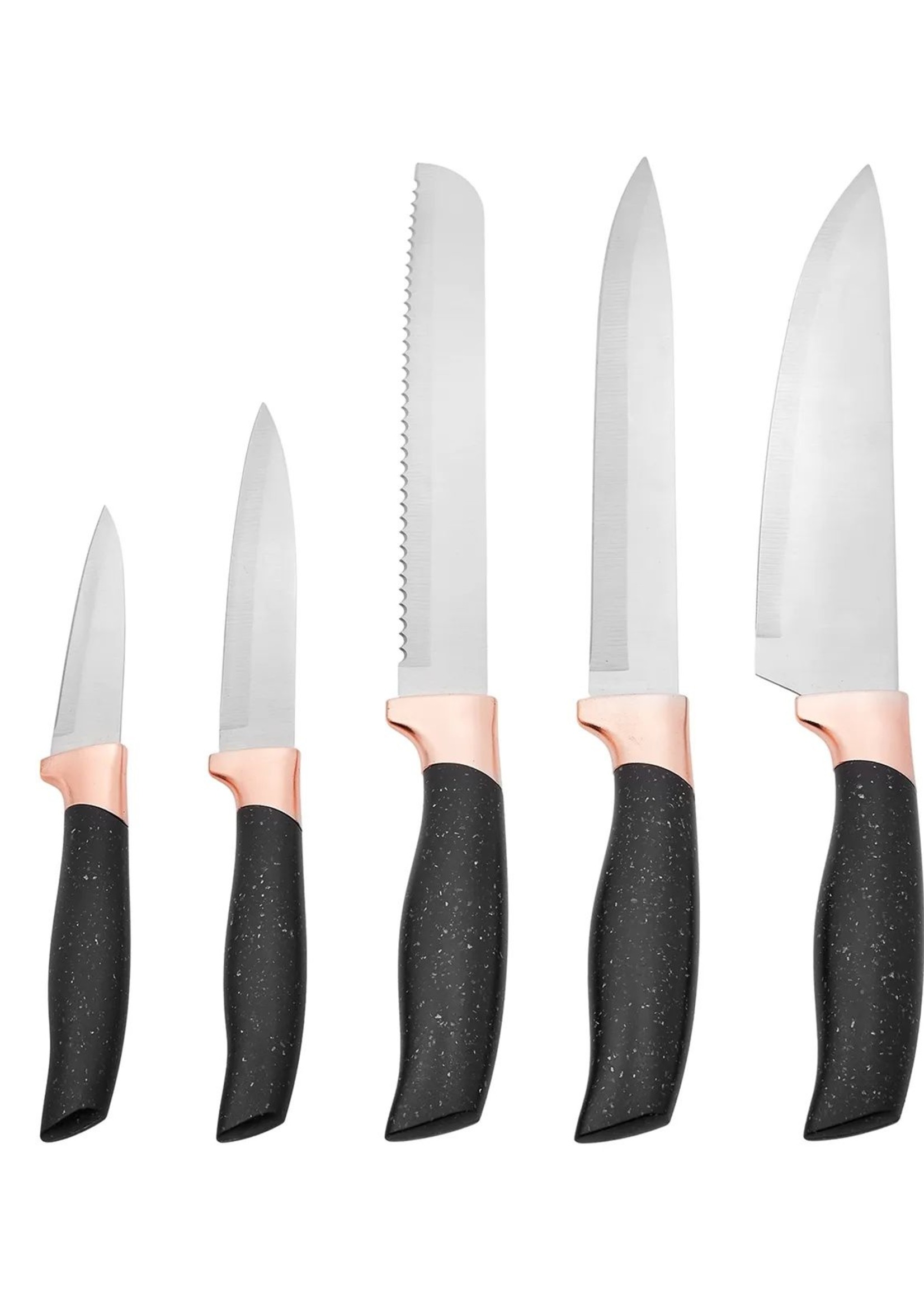 Karaca Gusto Black 12 Piece Knife/Cutting Board Set
