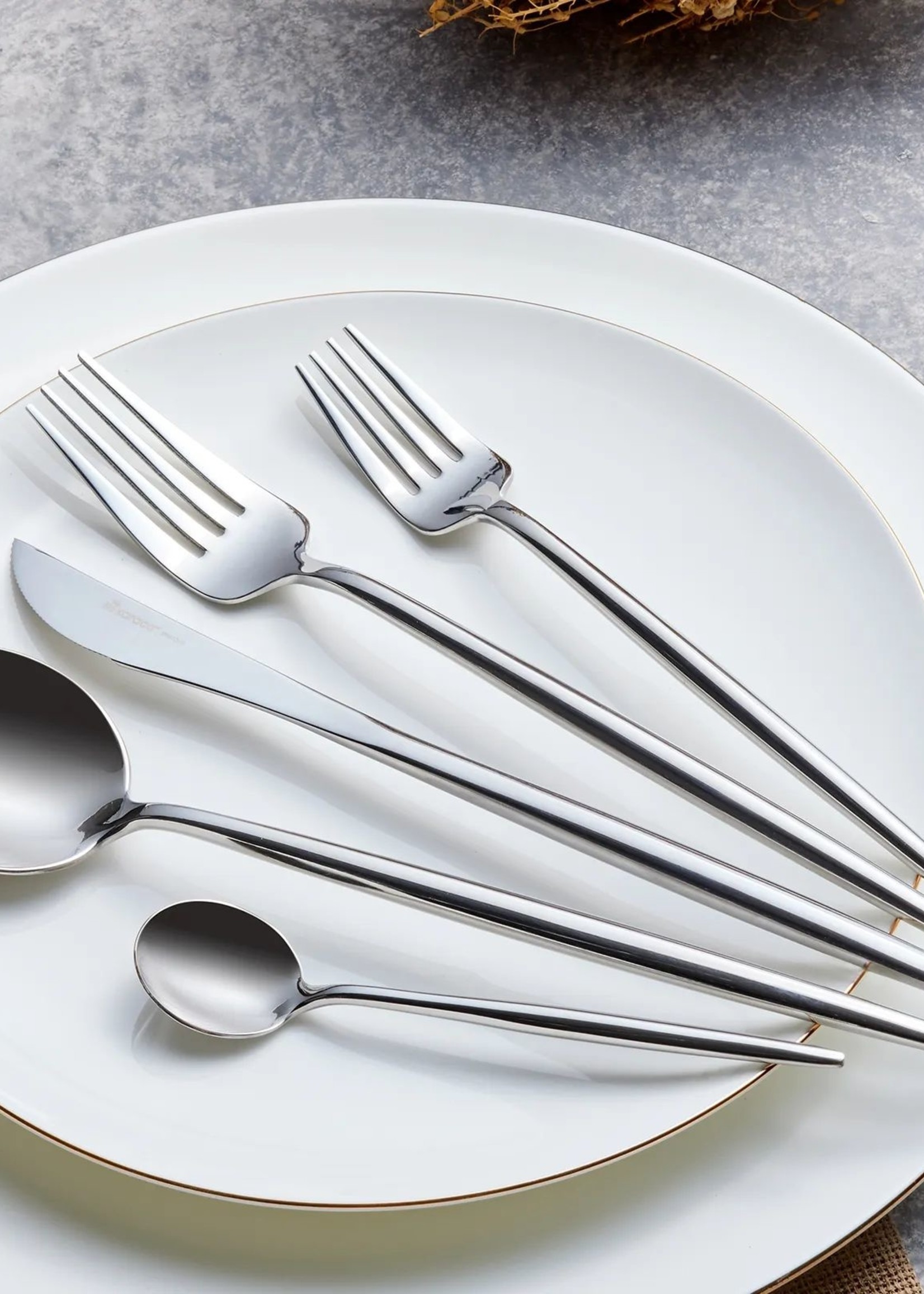 Karaca Jupiter Platin 60 Pieces 12 Person Boxed Cutlery Set