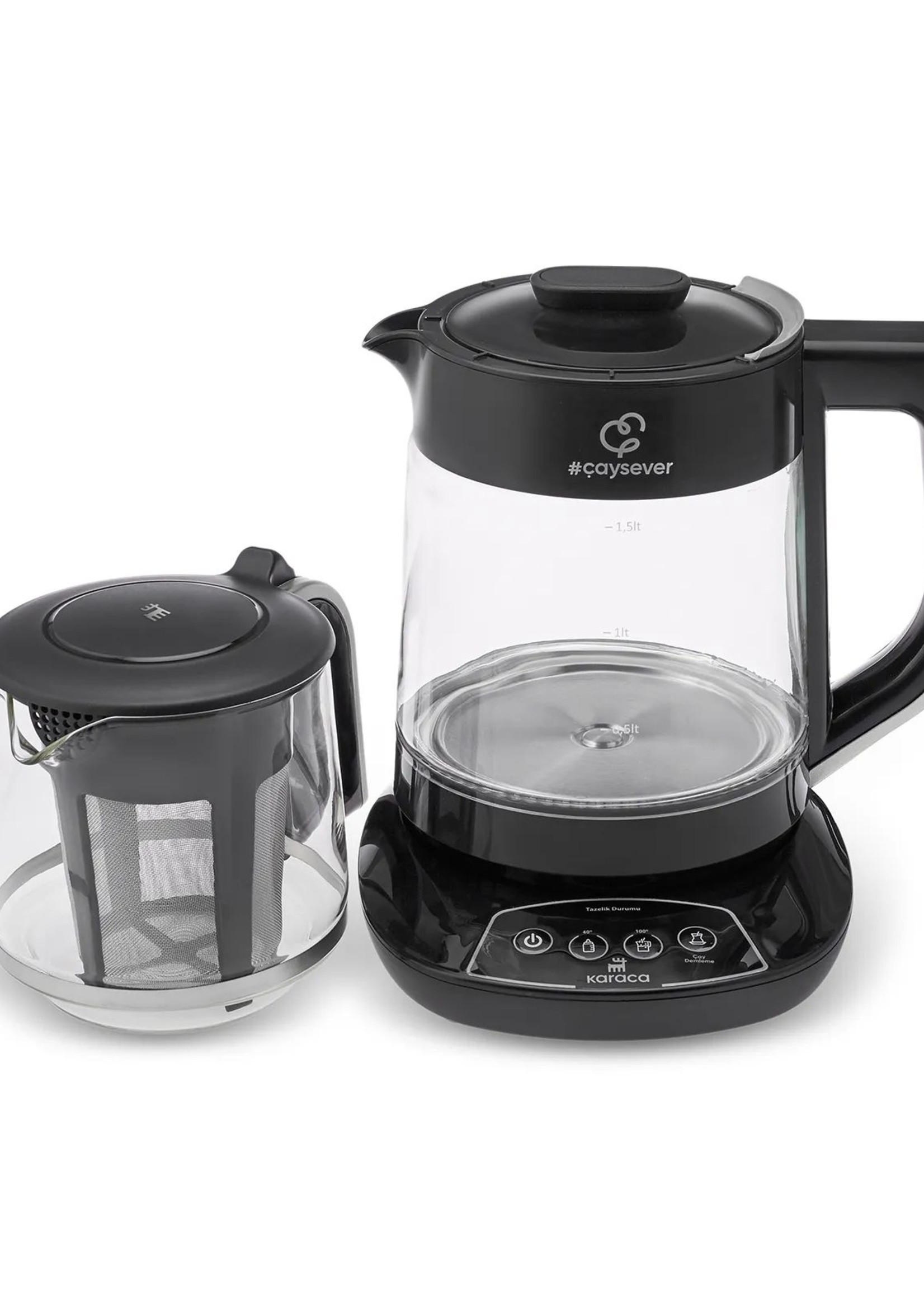 Karaca Çaysever Talking Tea Maker Chrome