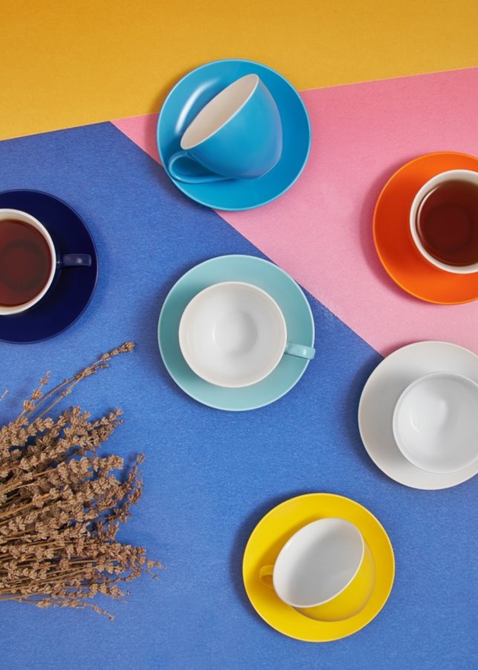 Karaca Tea Cup Set Mixed Color 6 Person