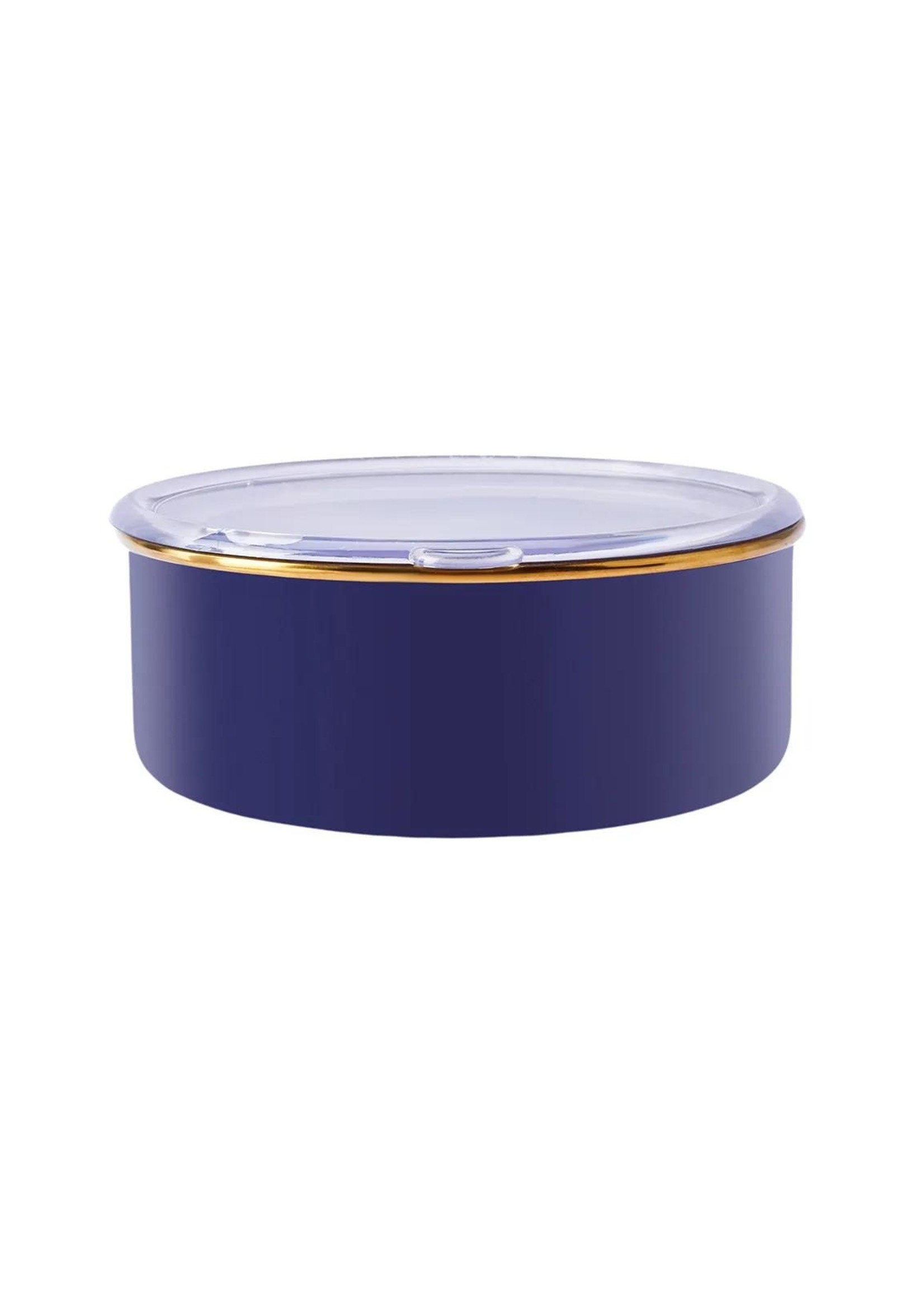 Karaca Piraye Enamel 3 Piece Storage Cup Navy blue