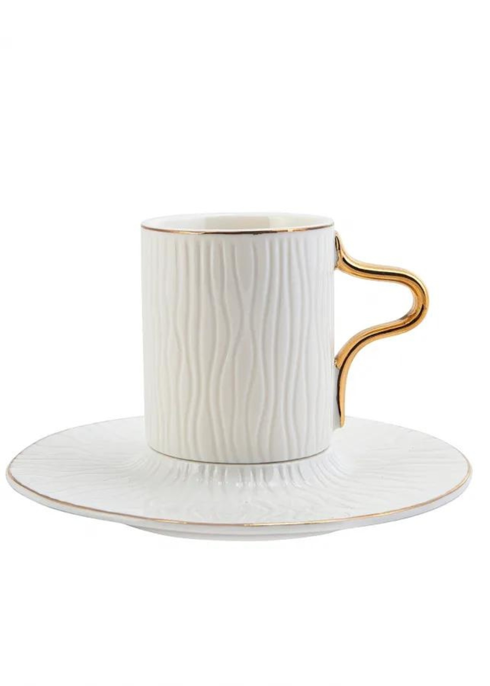 Karaca Aged Set of 6 Coffee Cups 80 ml
