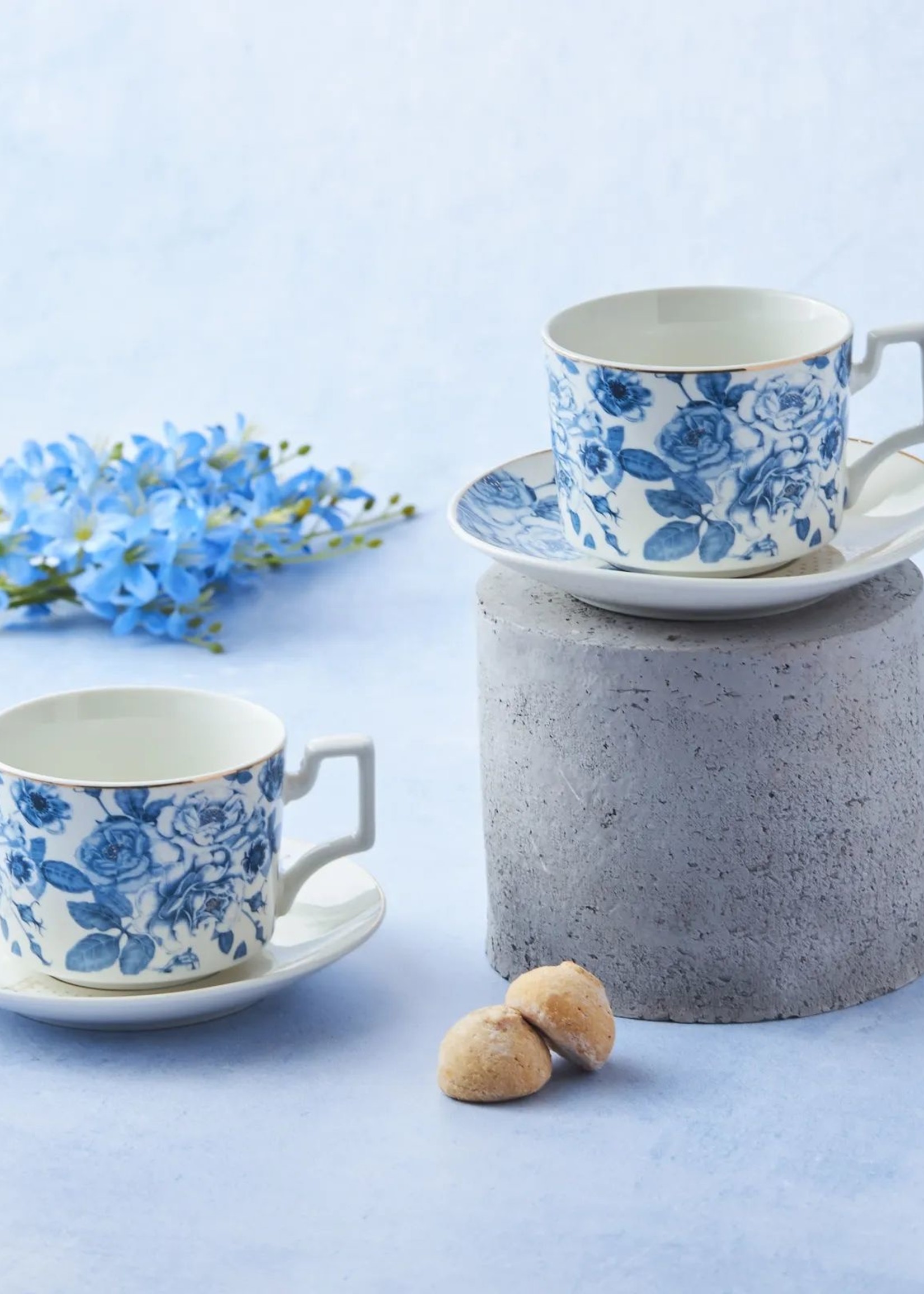 Karaca Magnolia Set of 2 Teacups 230 ml