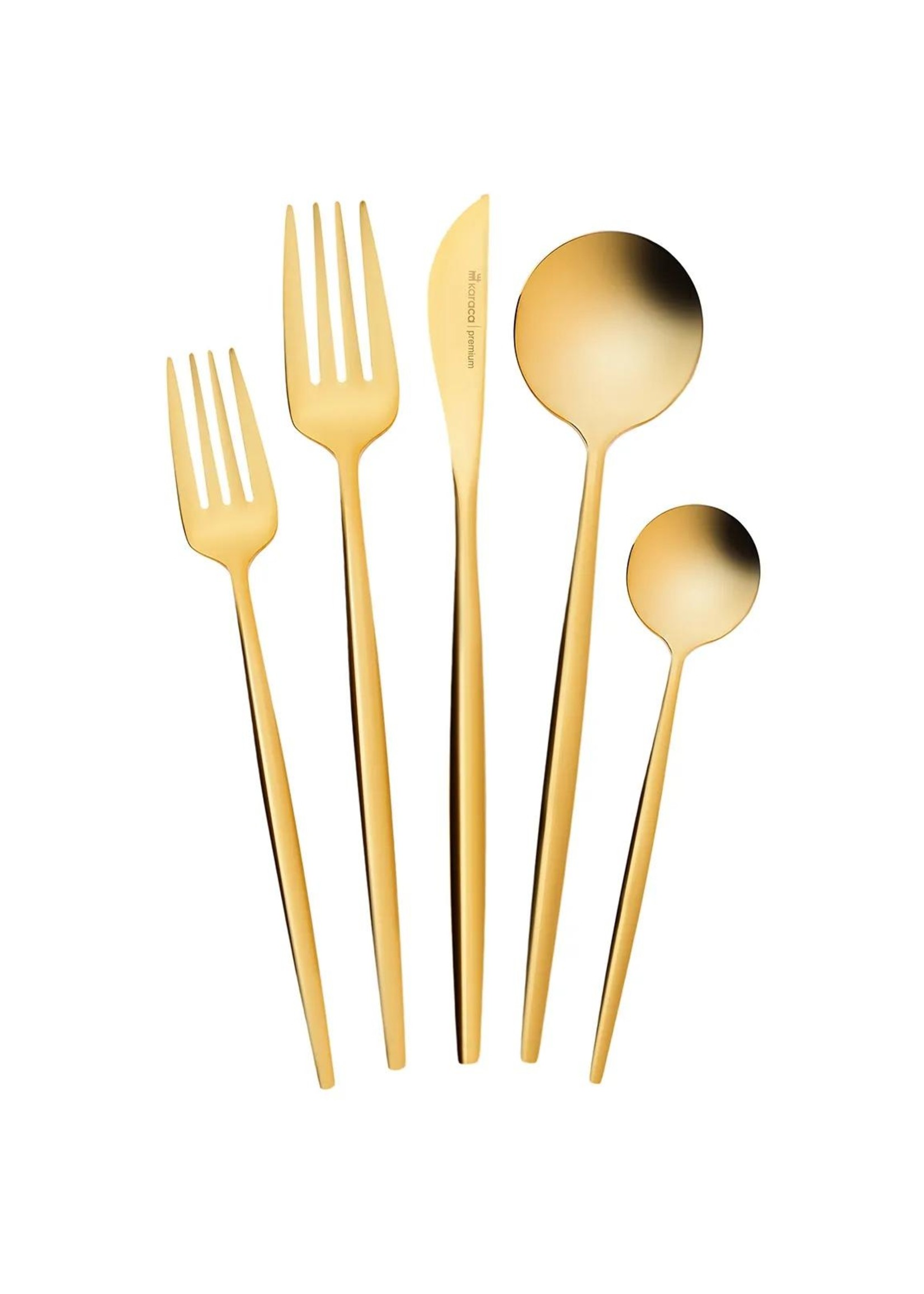 Karaca Orion Shiny Gold 30 Piece 6 Person Cutlery Set